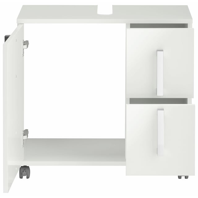 Schildmeyer Waschbeckenunterschrank »Kampen«, Höhe 60 cm, mit Metallgriffen,  Tür mit Soft-Close, 2 Schubladen im Online-Shop kaufen