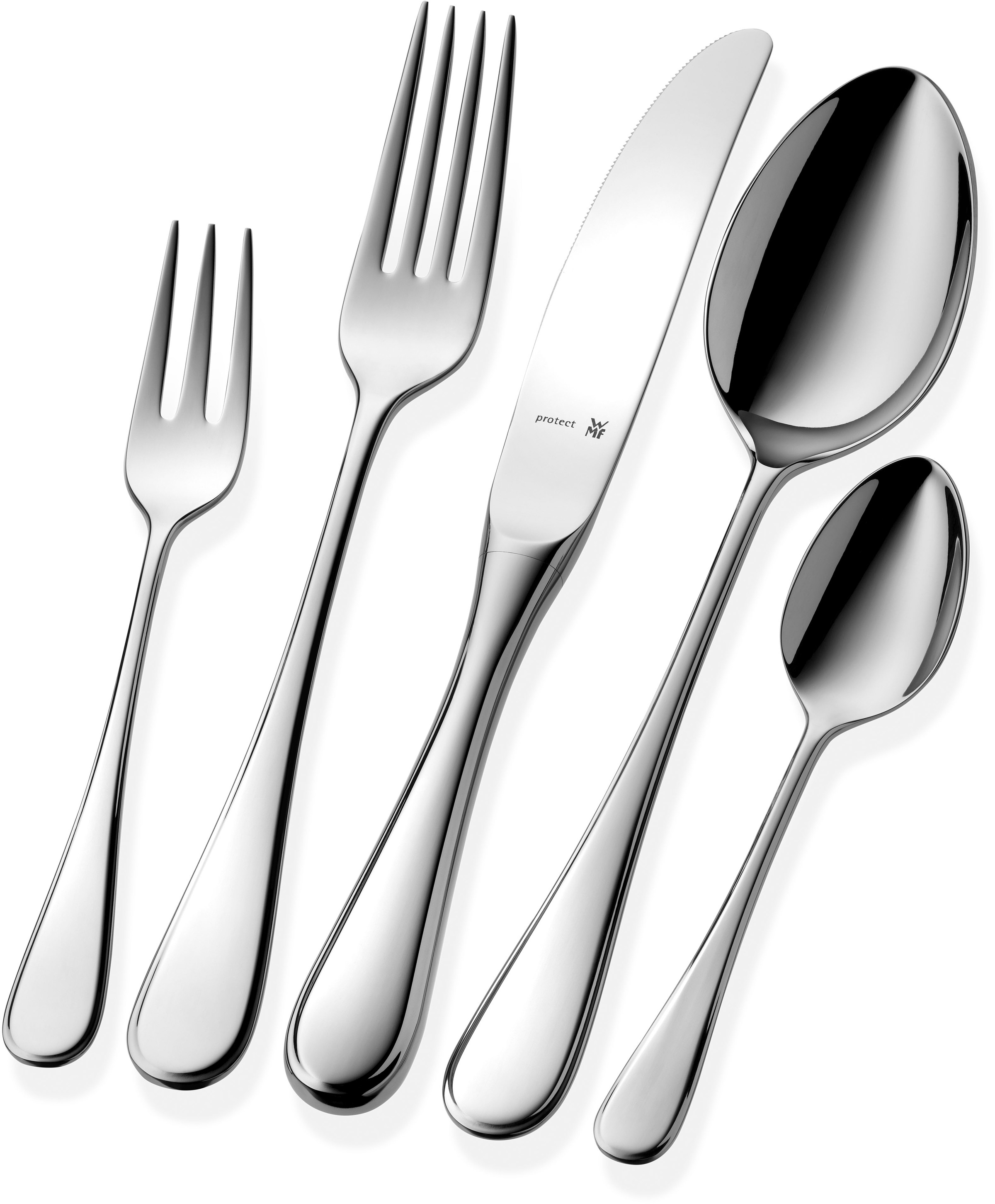 WMF Besteck-Set »Kent Plus«, (Set, 30 tlg.), ergonomisch, Cromargan protect