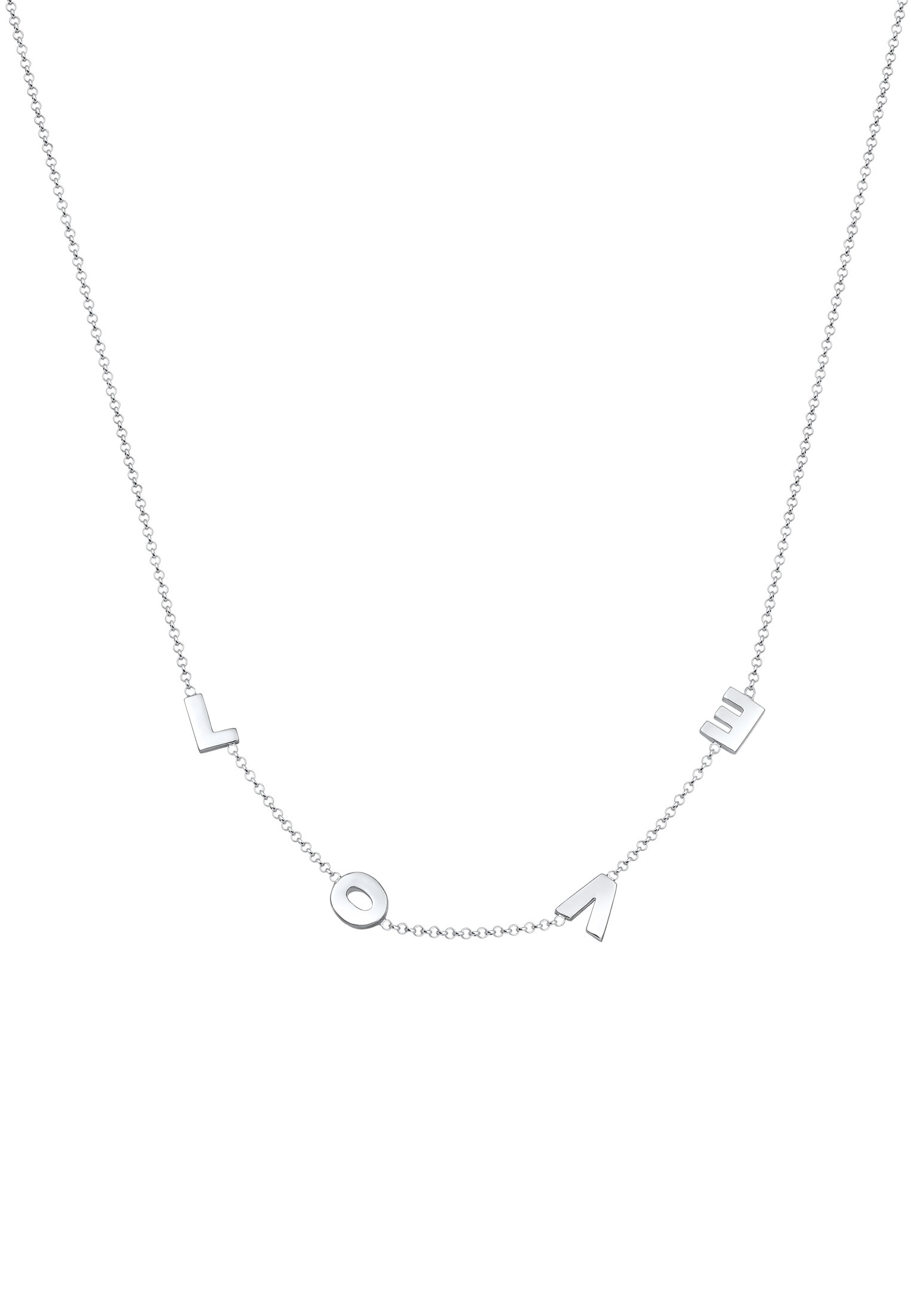 Elli Kette mit Anhänger »Erbskette Love Wording 925er Silber«