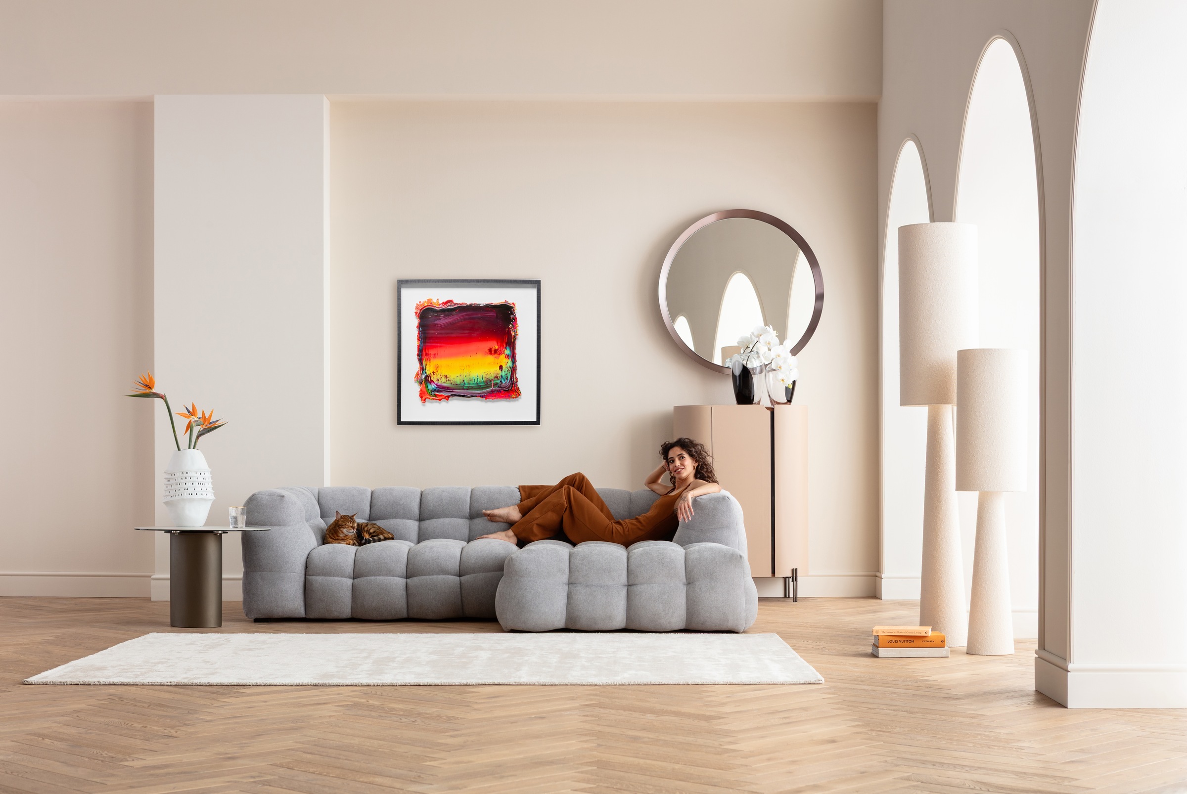 Kare Design Bild mit Rahmen »Gerahmtes Bild Art Pace 90x90cm« 1, 
