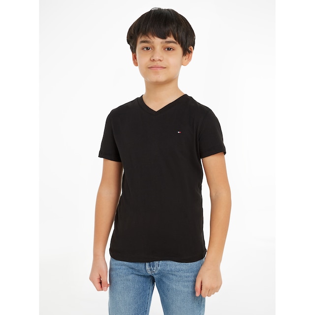 Tommy Hilfiger V-Shirt »BOYS BASIC VN KNIT S/S«, mit Tommy Hilfiger Logo- Flag online bei