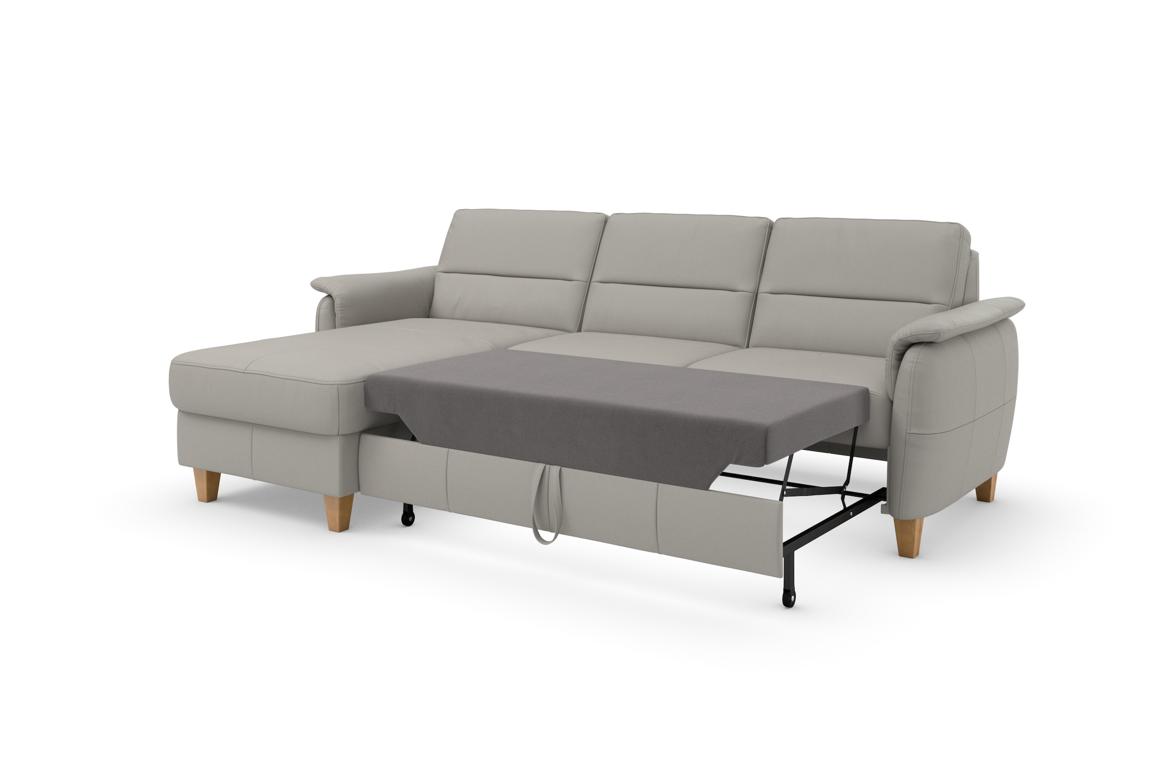 Home affaire Ecksofa »Palmera L-Form«, Federkern, wahlweise mit Bettfunktion und mit/ohne Bettkasten