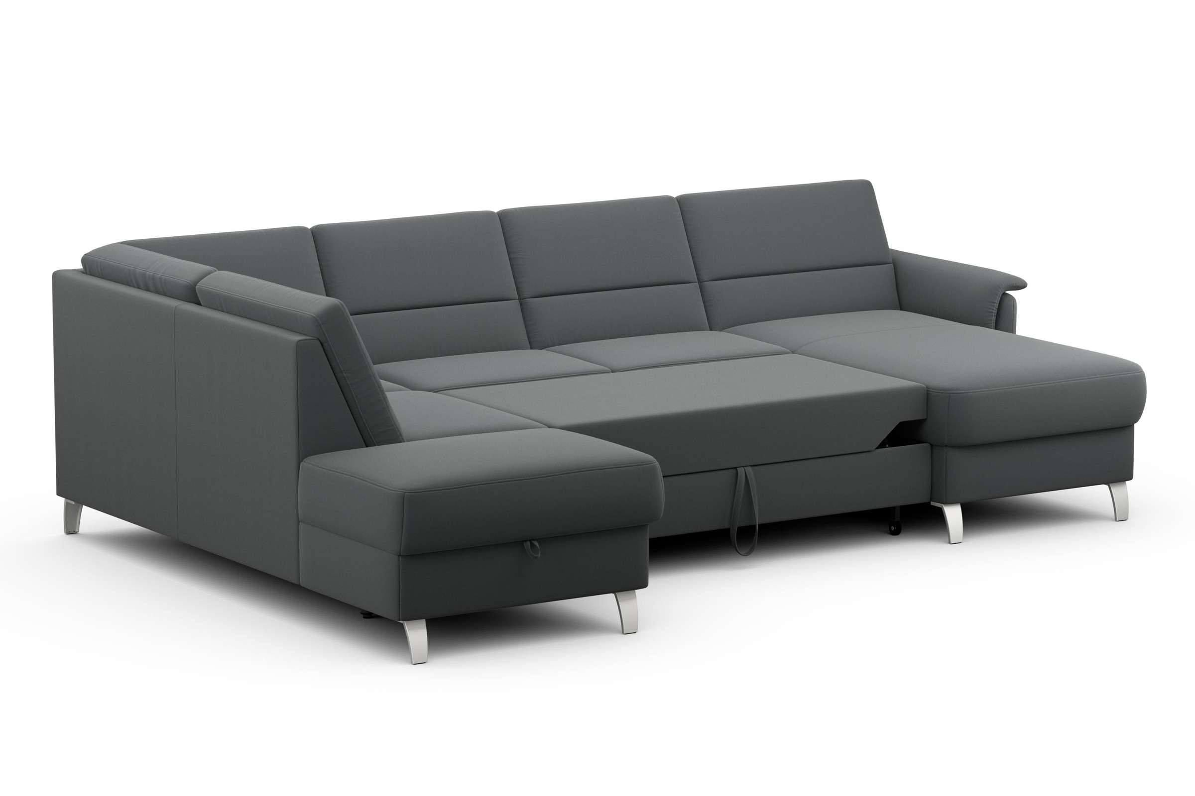 sit&more Wohnlandschaft »Palmera U-Form«, Federkern, wahlweise mit Bettfunktion und mit/ohne Stauraum