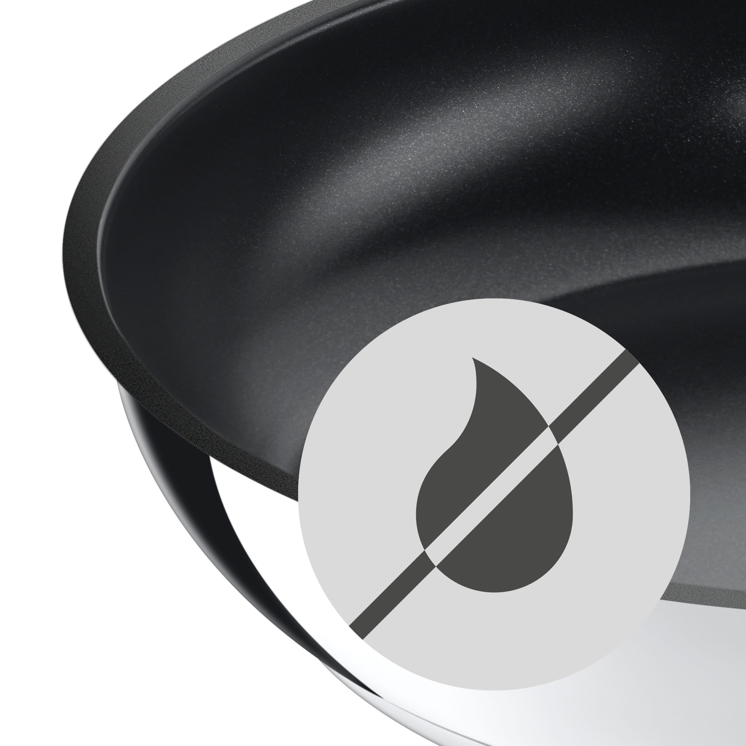 WMF Bratpfanne »Durado Edelstahlpfanne 28 cm, Induktion«, Cromargan® Edelstahl Rostfrei 18/10, (1 tlg.), Antihaftbeschichtet,für alle Herdarten geeignet, energiesparend