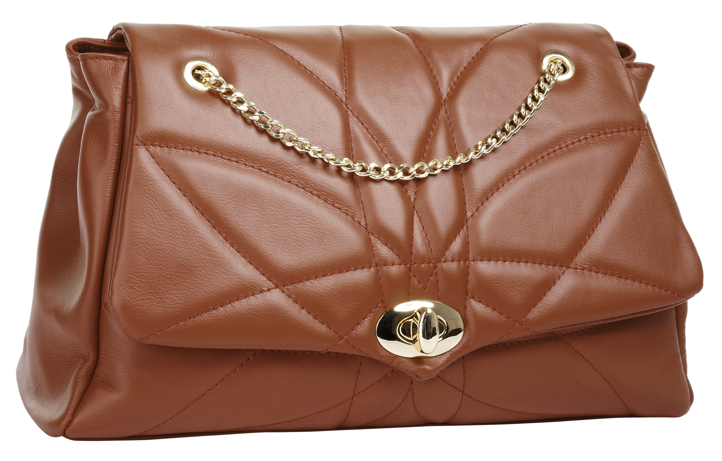 Cluty Umhängetasche echt Leder, Made in Italy