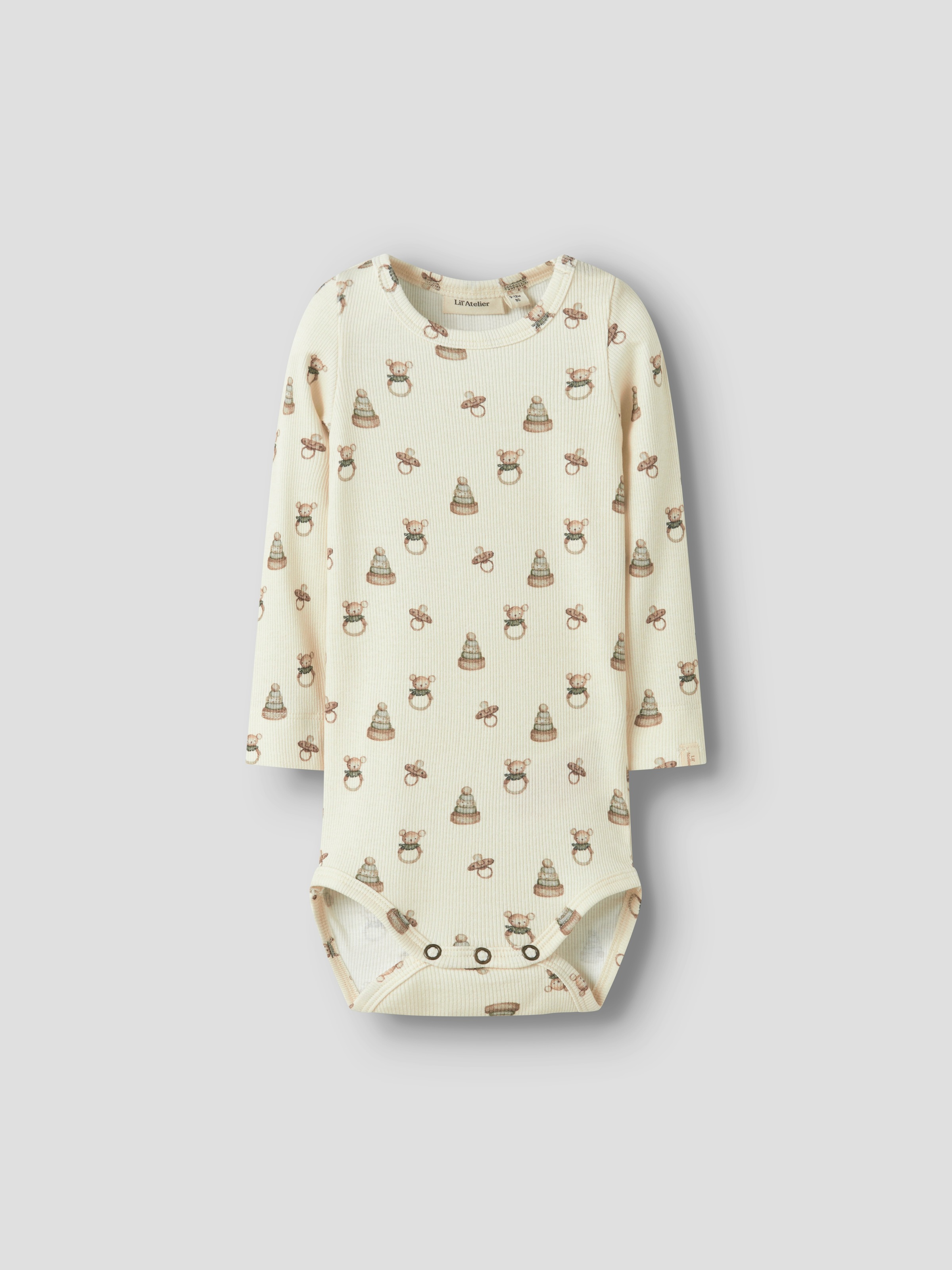 Lil' Atelier Langarmbody »NBNGAVO EMO LS SLIM BODY LIL NOOS« weiche Jersey Rippqualität