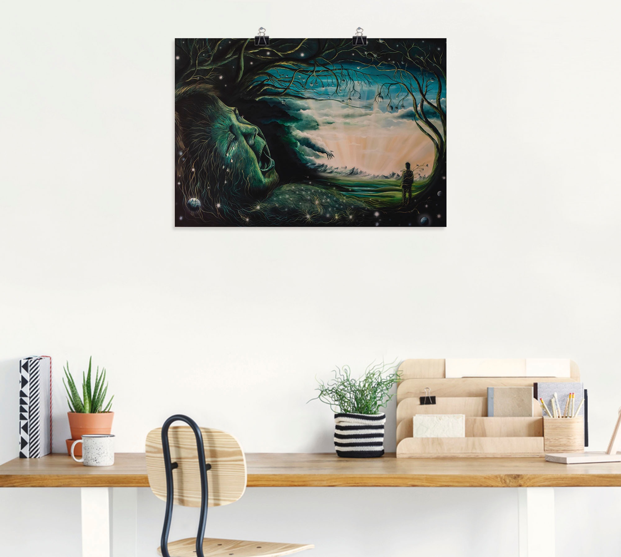 Artland Wandbild »Ohne Worte«, Dark Fantasy, (1 St.), als Alubild, Leinwandbild, Wandaufkleber oder Poster in versch. Größen