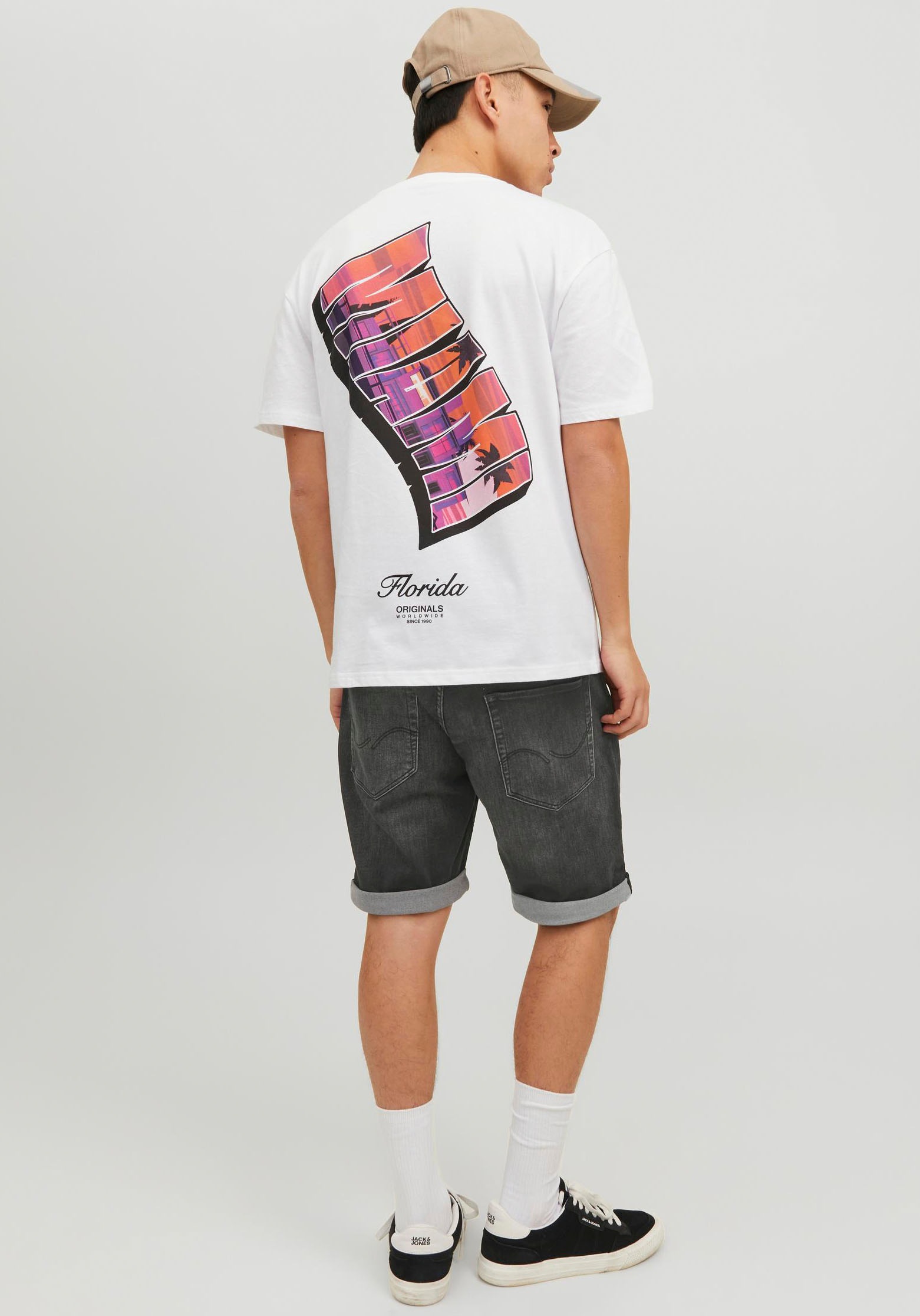 9. Bild von Jack & Jones Jeansshorts »JJIRICK JJICON SHORTS GE 604 I.K SN«, mit Umschlagsaum