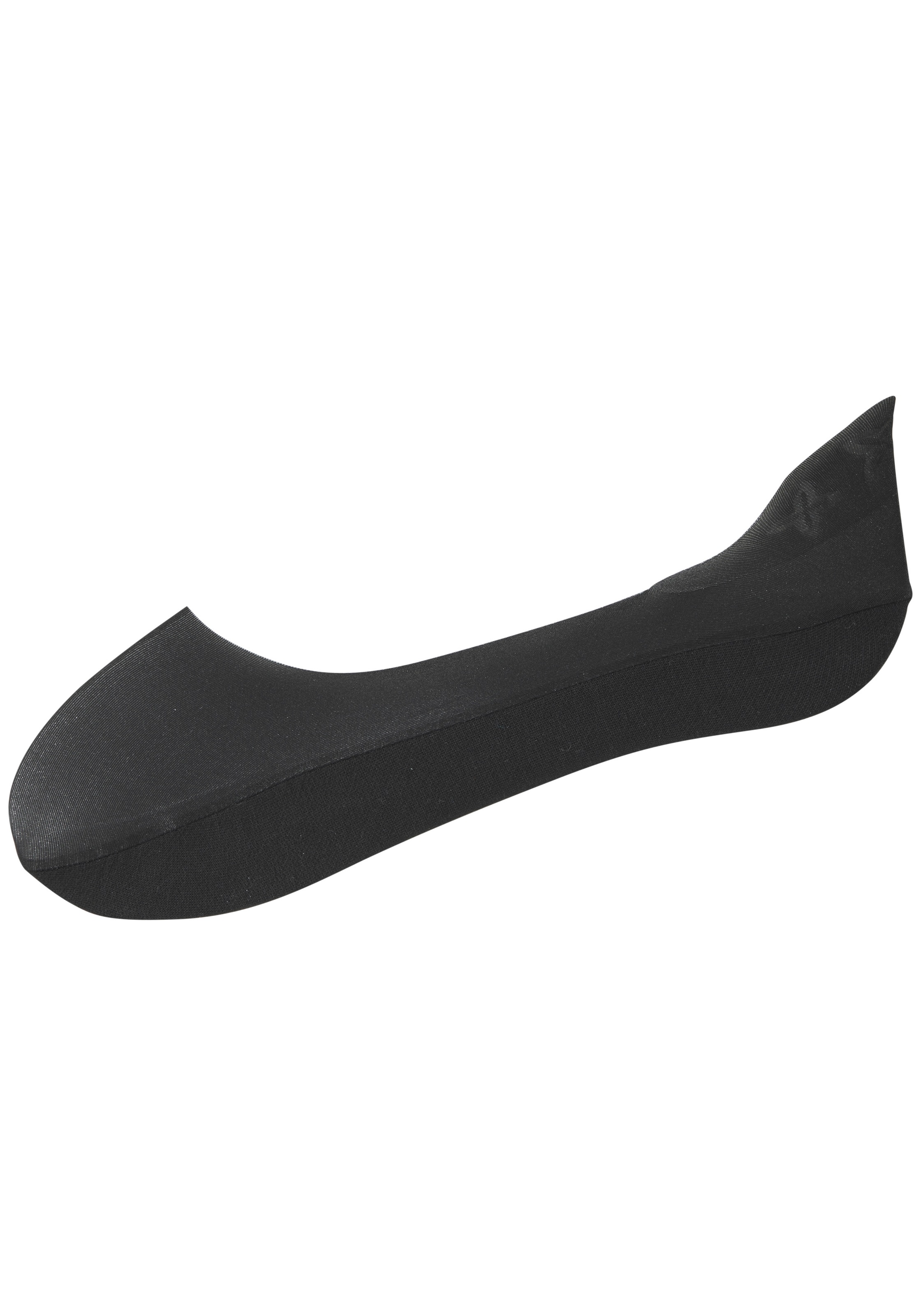 Vivance Feinfüßlinge »unsichtbare Ballerina Füßlinge, Damen invisible Socks,« Packung, 2 Paar tlg. mit Silikonpad für Summer Loafer, Ballerinas
