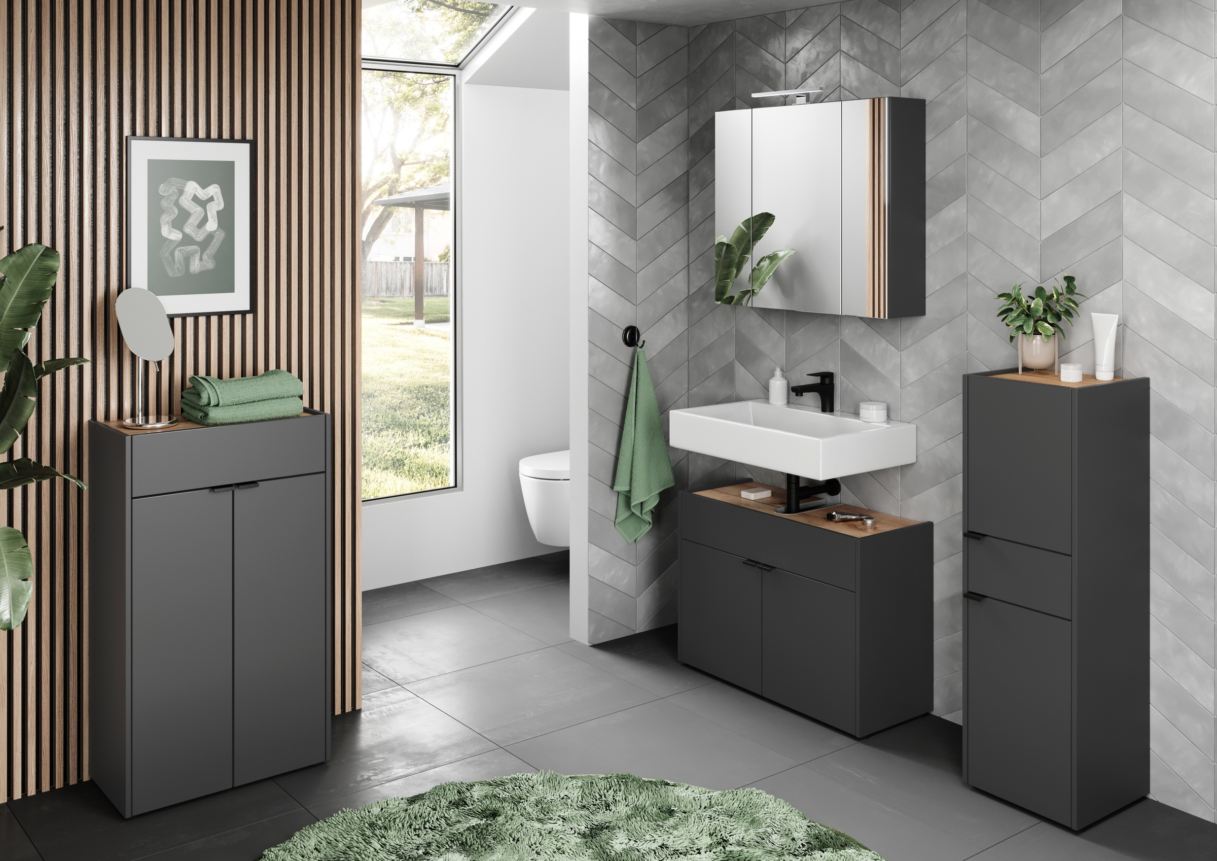 GERMANIA Badkommode »Ameca« Kommode mit einer Schublade und zwei Türen günstig online kaufen