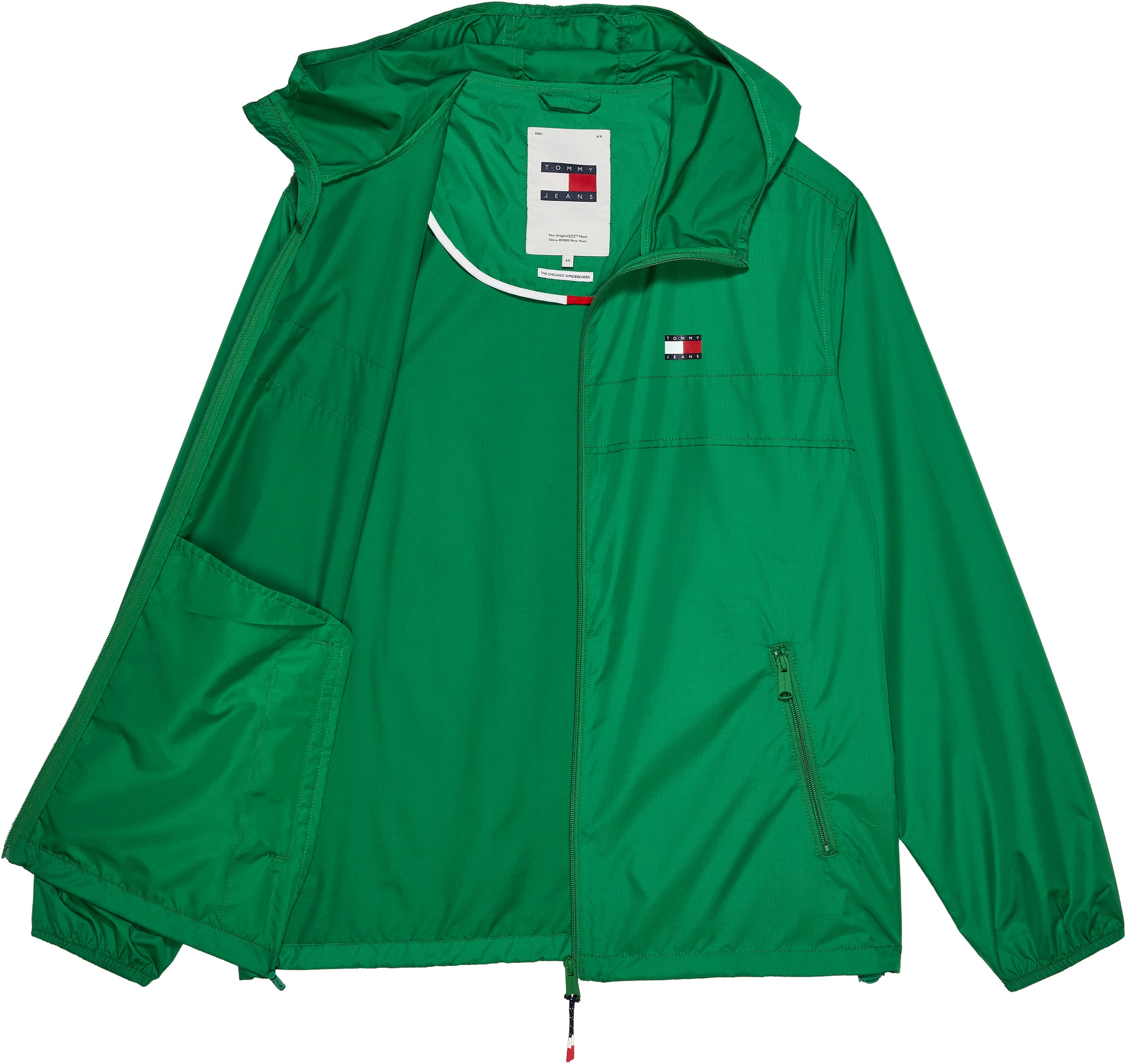 Tommy Jeans Outdoorjacke »TJM LW CHICAGO JACKET«, mit Kapuze, mit Logoprägung