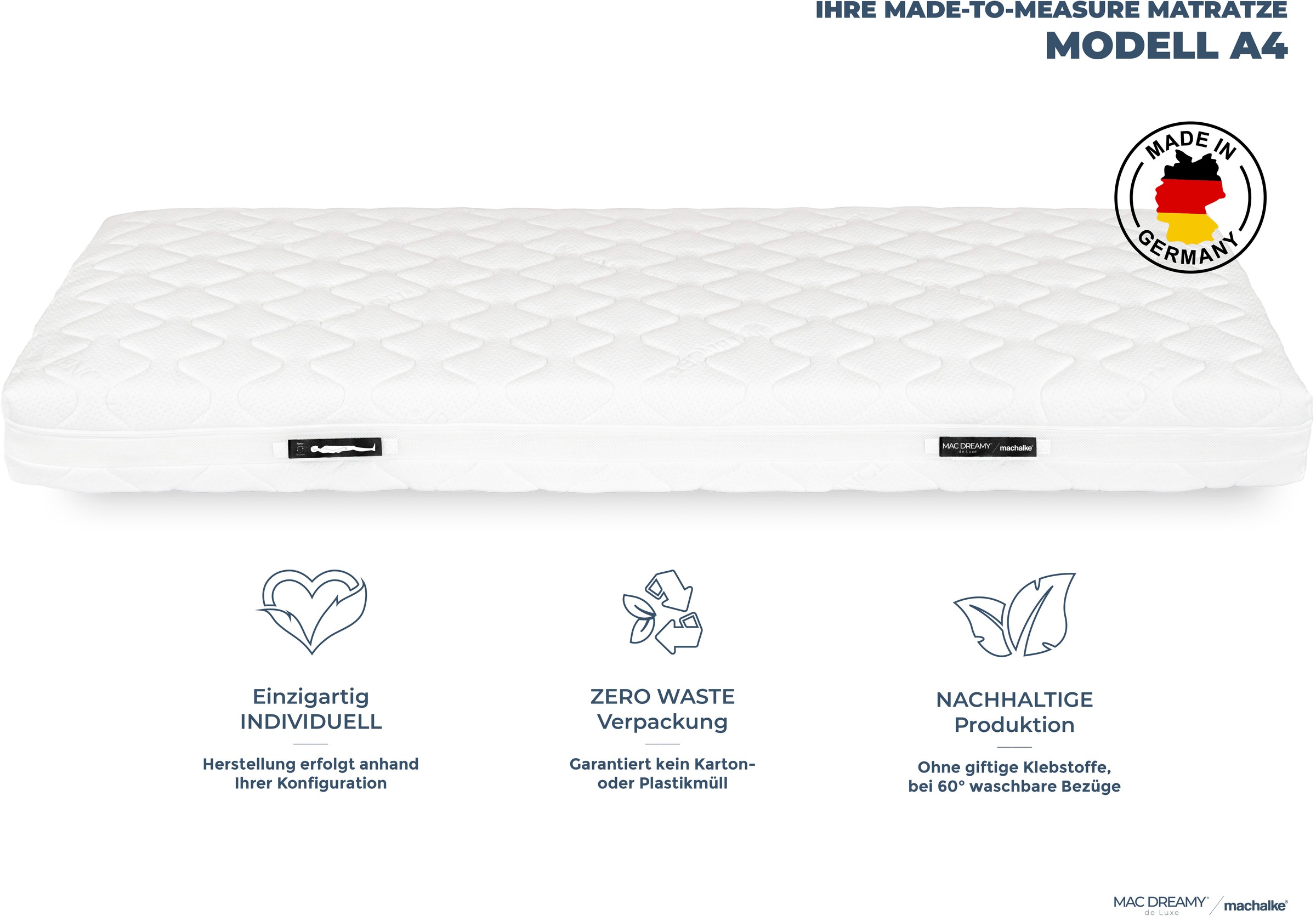 machalke® Kaltschaummatratze »Mac Dreamy de Luxe« 20 cm hoch Raumgewicht: 7 günstig online kaufen