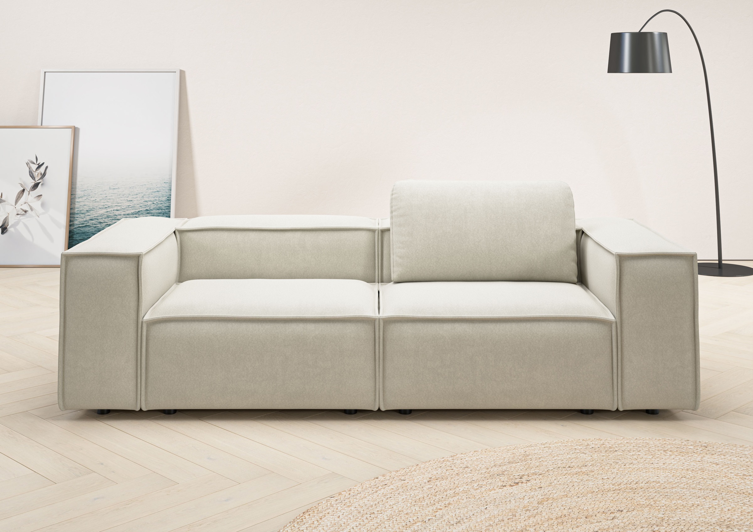 PLACES OF STYLE 2-Sitzer »Watertown, modernes Sofa 246 cm breit, auch in Fe günstig online kaufen