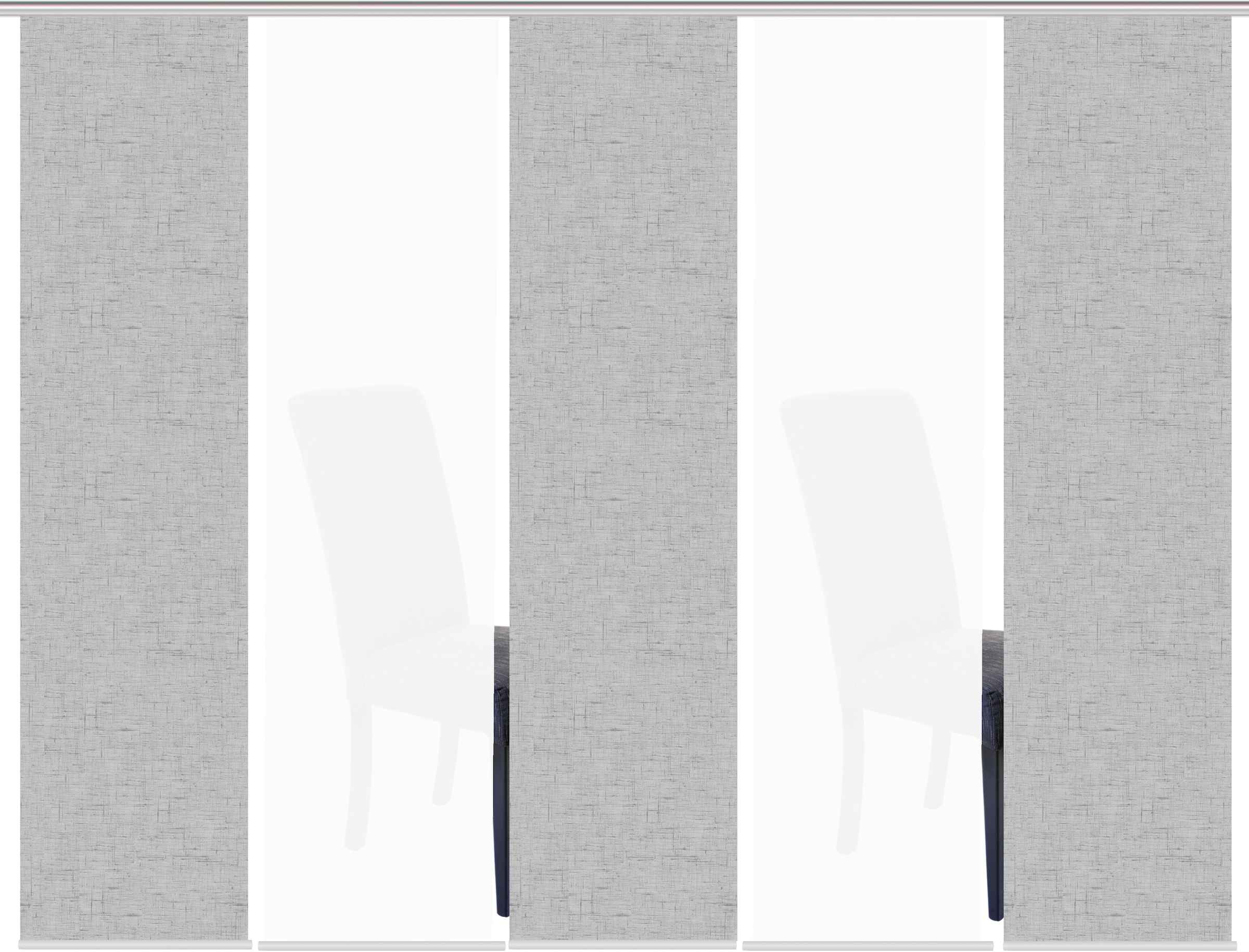 HOME WOHNIDEEN Schiebegardine »PIVE 5er SET«, (5 St.), Schiebevorhang Digidruck 5er Set PIVE