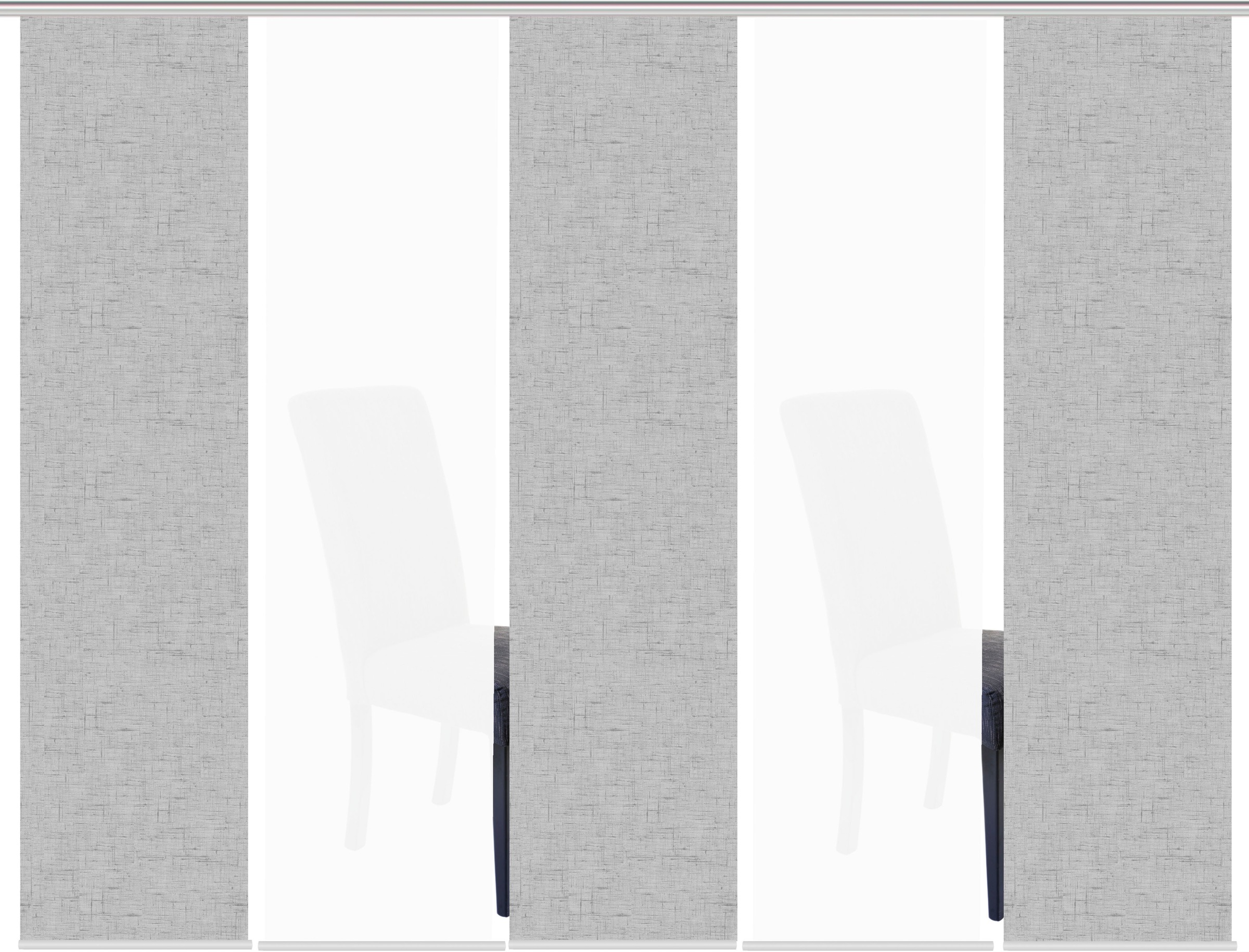 HOME WOHNIDEEN Schiebegardine »PIVE 5er SET« Paneelwagen 5 Stk. tlg. Schieb günstig online kaufen