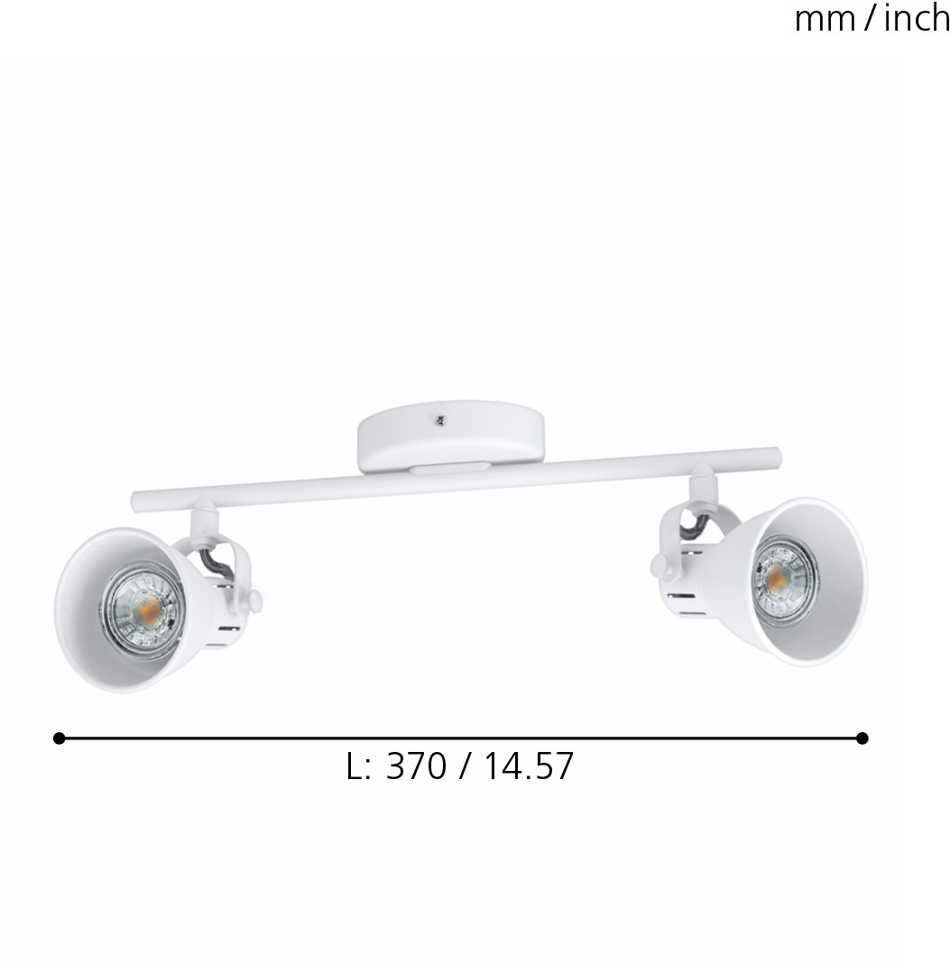 EGLO LED Deckenspots »SERAS 1«, 2 flammig, Leuchtmittel LED-Board-GU10   LE günstig online kaufen