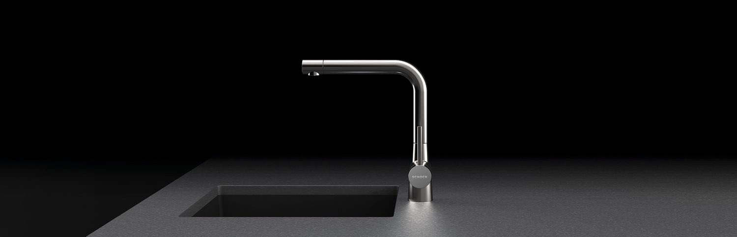 Schock Küchenarmatur »LAIOS FA« Festauslauf, Flüsterperlator, Schwenkbereich 360°