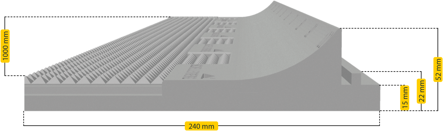 SCHELLENBERG Rollladenkastendämmung »2-teilig, 100 x 50 x 2,5 cm«, Thermoisolierung für Rollläden, Wärmedämmung für große Rollladenkästen