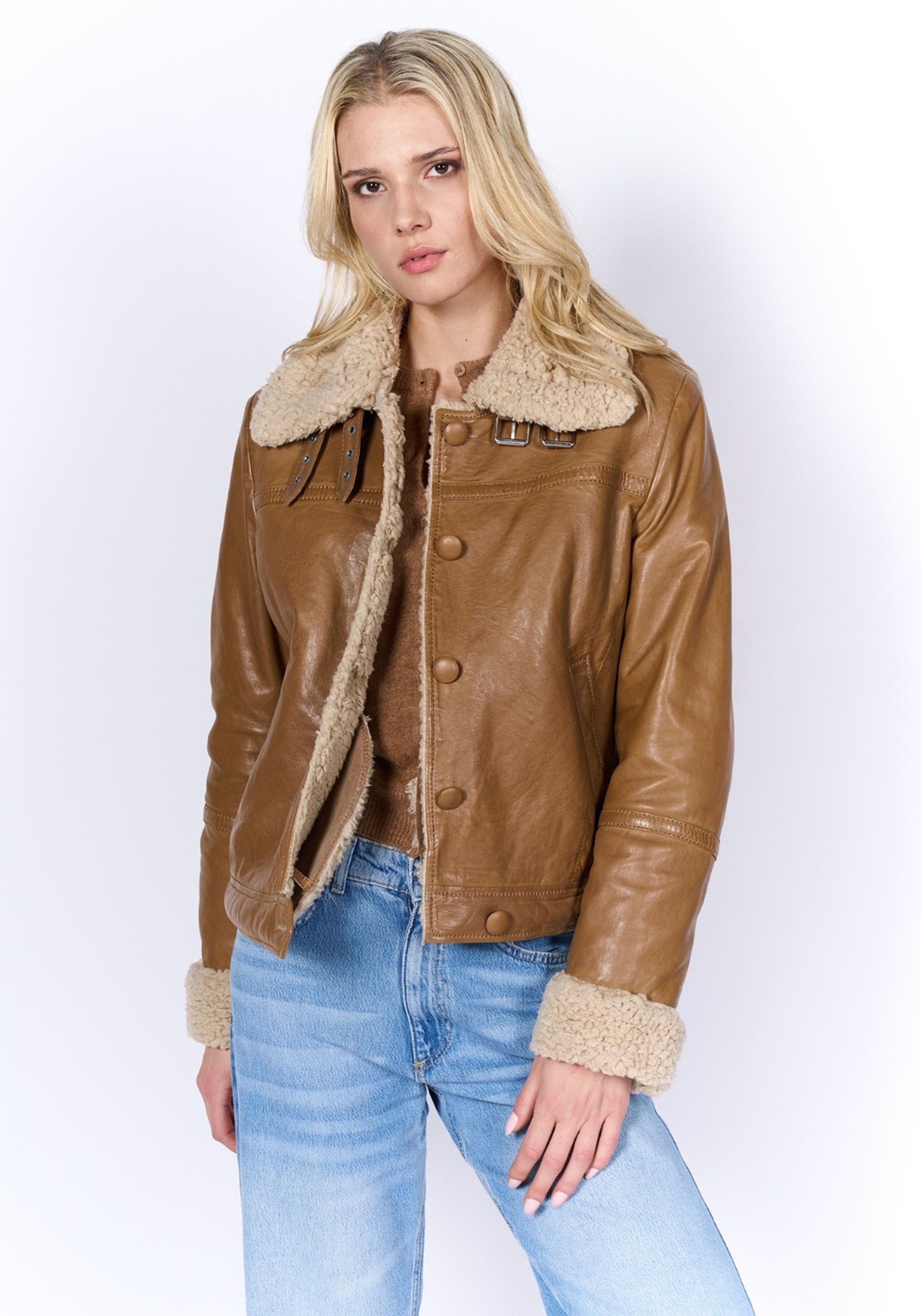 Freaky Nation Lederjacke »Cozy Mood-FN«