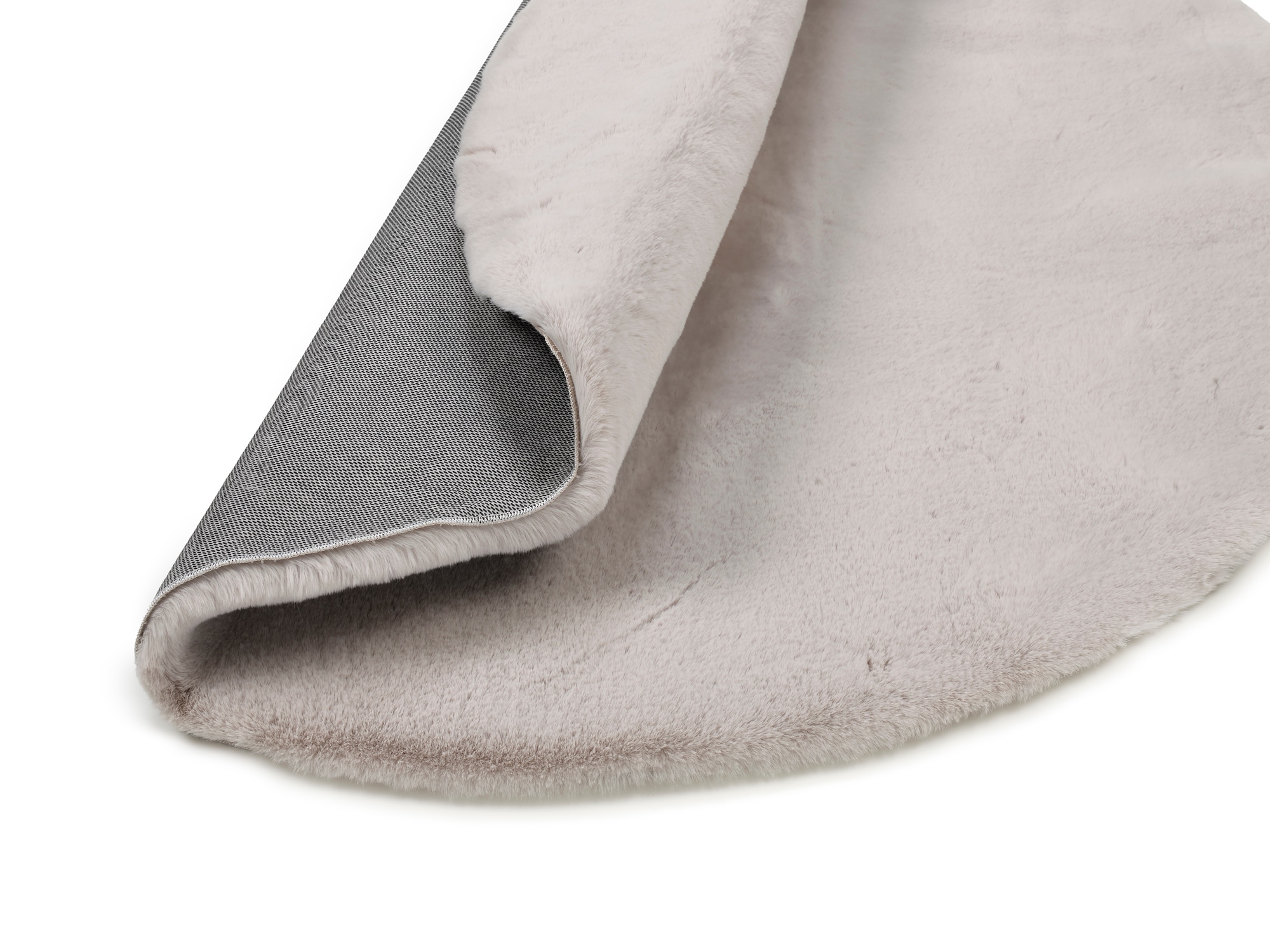 OCI DIE TEPPICHMARKE Teppich »ROCKY SOFT«, rund, 35 mm Höhe, Kunstfell, weich, kuschelig, maschinell gewebt, waschbar