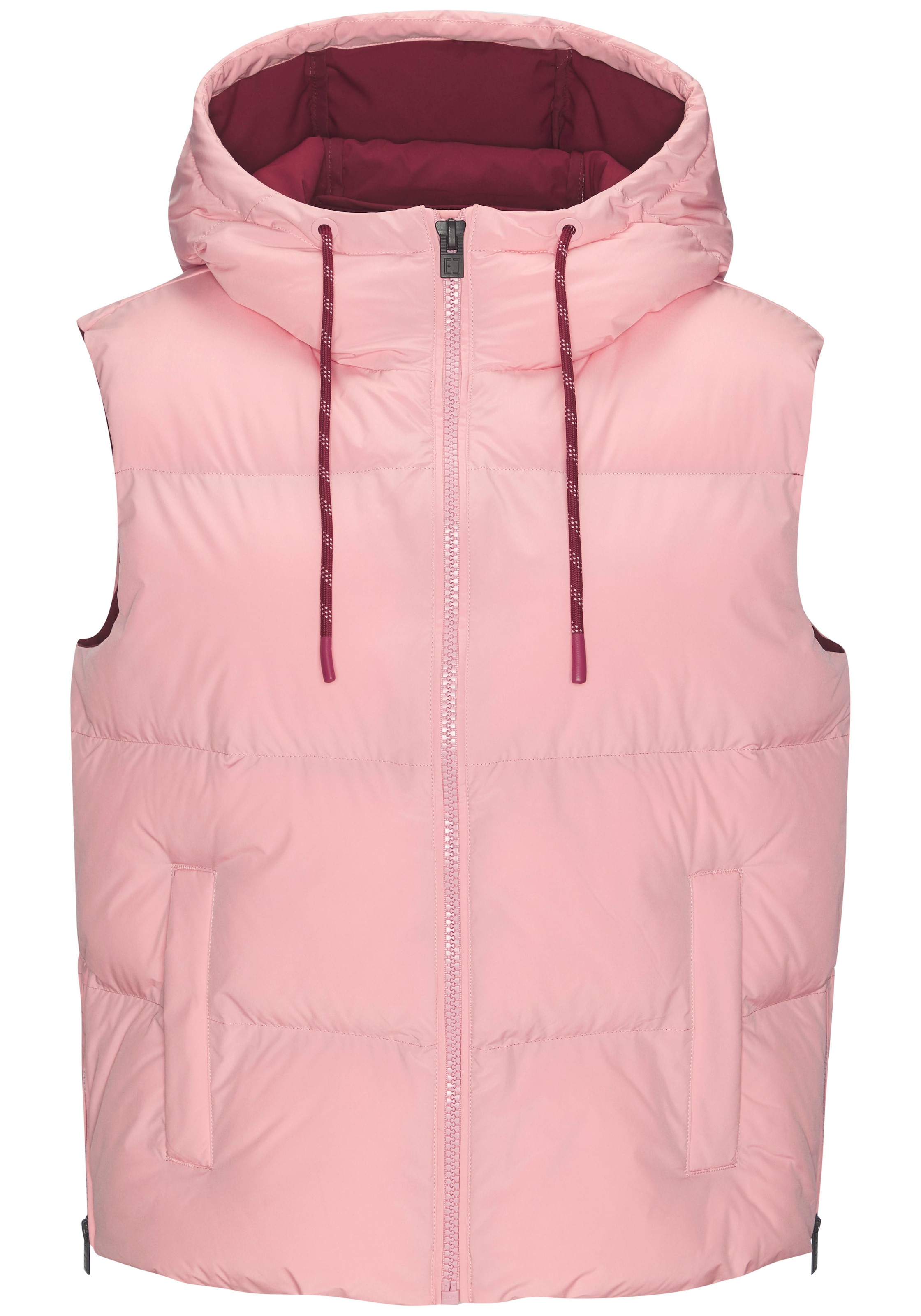 Elbsand Steppweste mit großem Logoprint auf dem Rücken