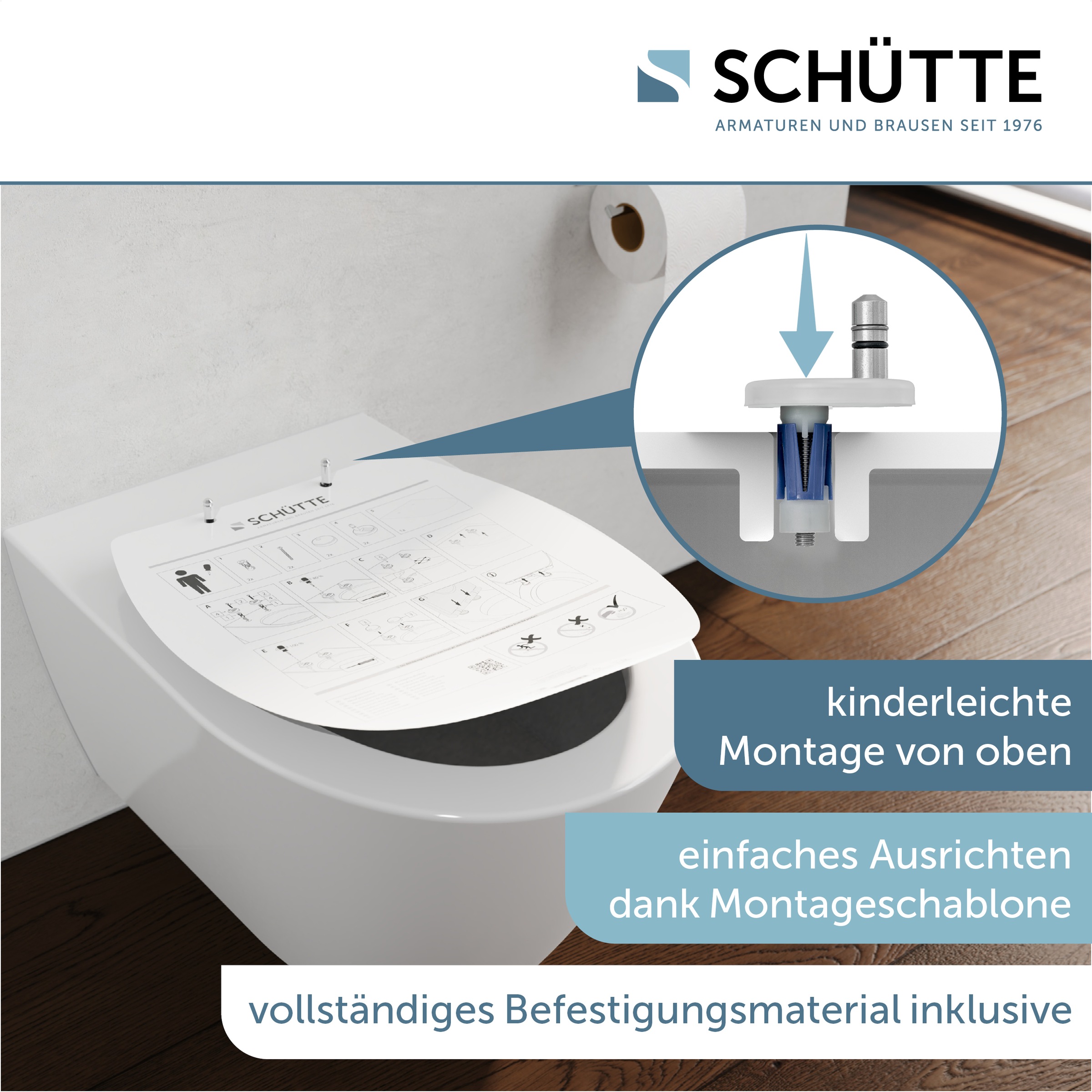 Schütte WC-Sitz »WHITE PREMIUM« Thermoplast, Absenkautomatik, Schnellversch günstig online kaufen