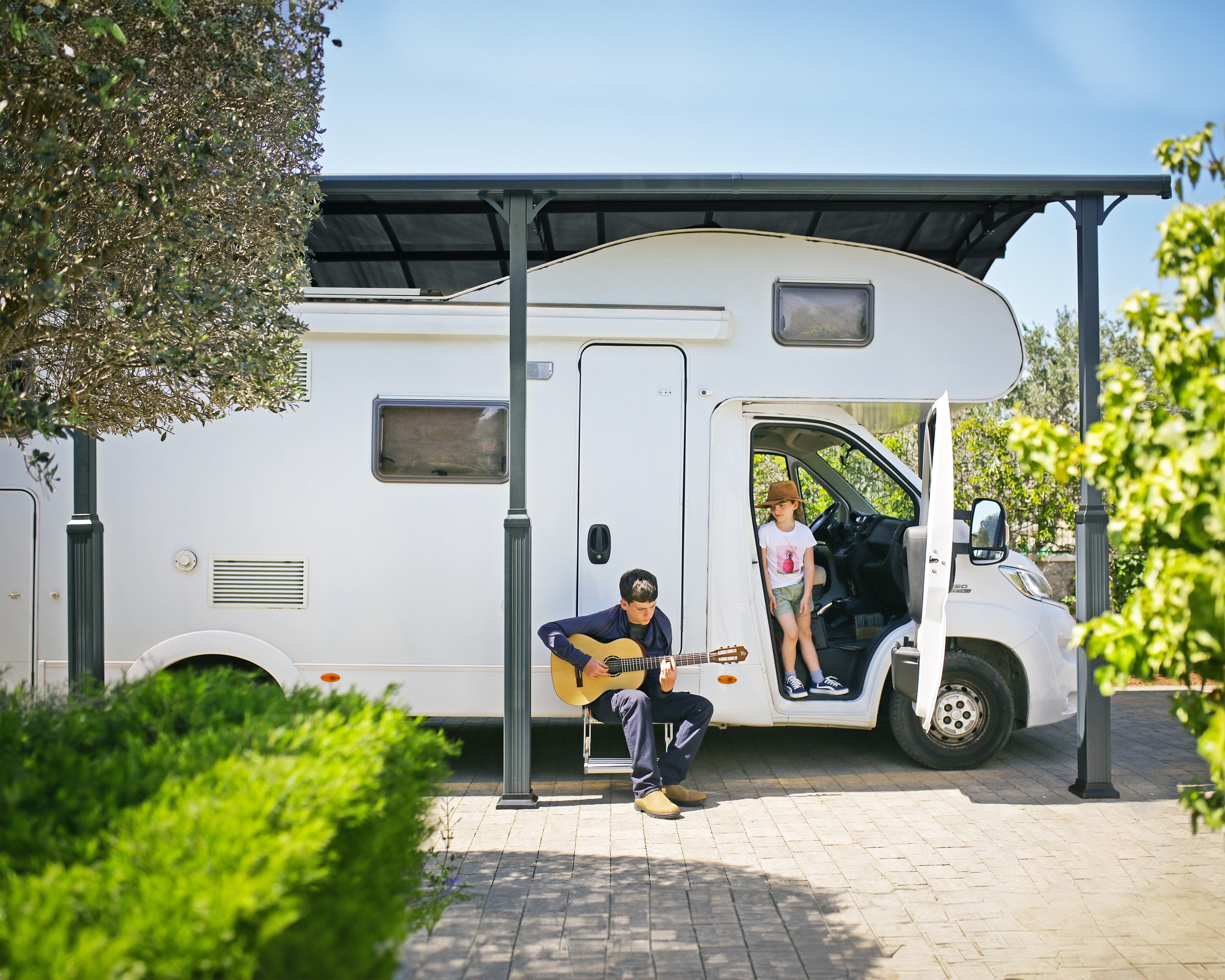 Palram - Canopia Einzelcarport »Alpine« Aluminium 319 cm Anthrazit wartungs günstig online kaufen