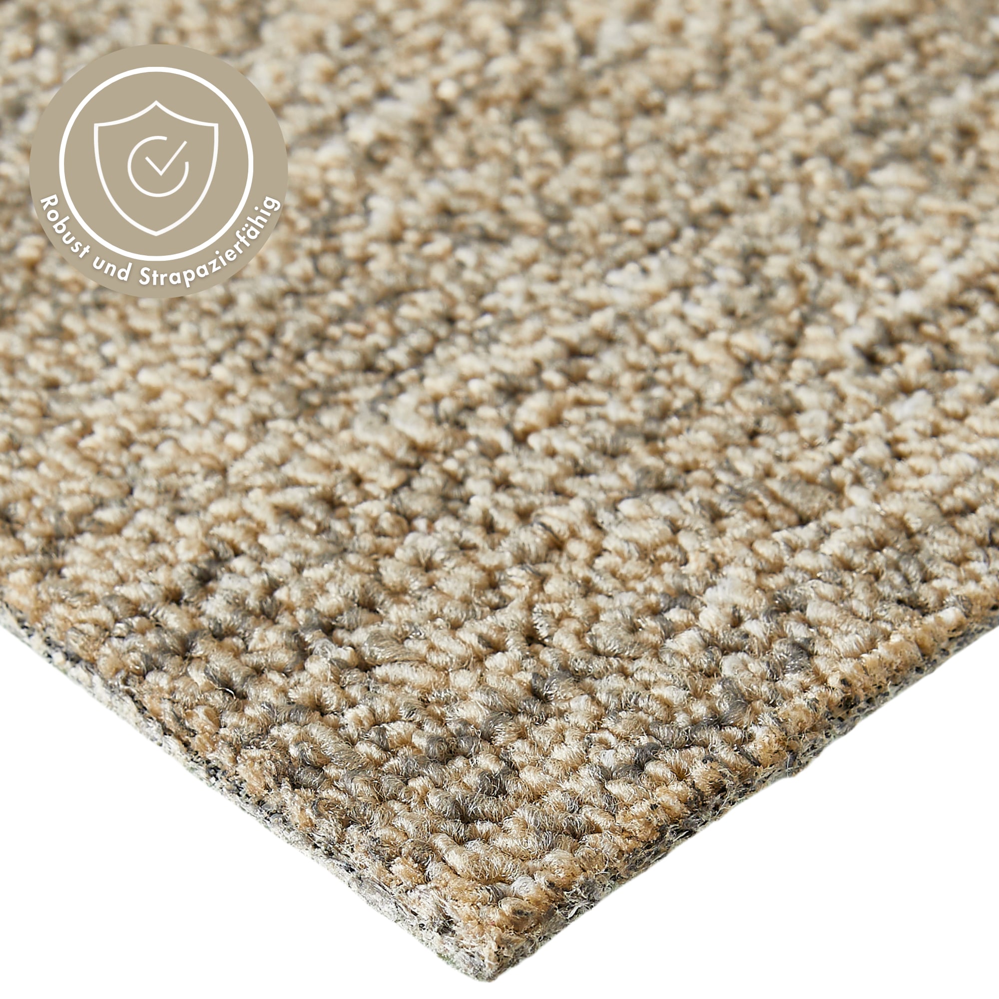Andiamo Teppichboden »Joe, Schlinge, Made in Netherlands«, rechteckig, 6 mm Höhe, Breite 400 cm, meliert, Wohnzimmer, strapazierfähig & robust