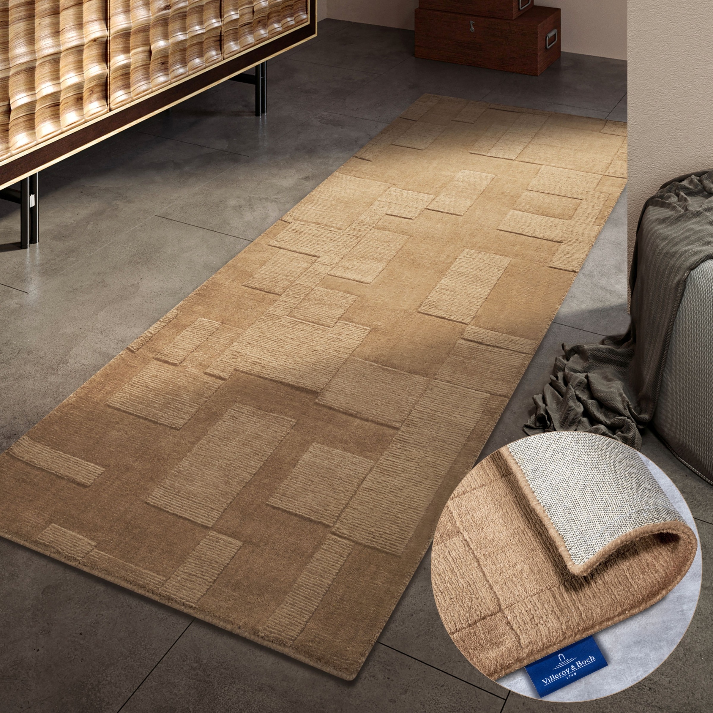 Villeroy & Boch Wollteppich "Wilhelmine" rechteckig 10 mm Höhe Läufer, hand günstig online kaufen