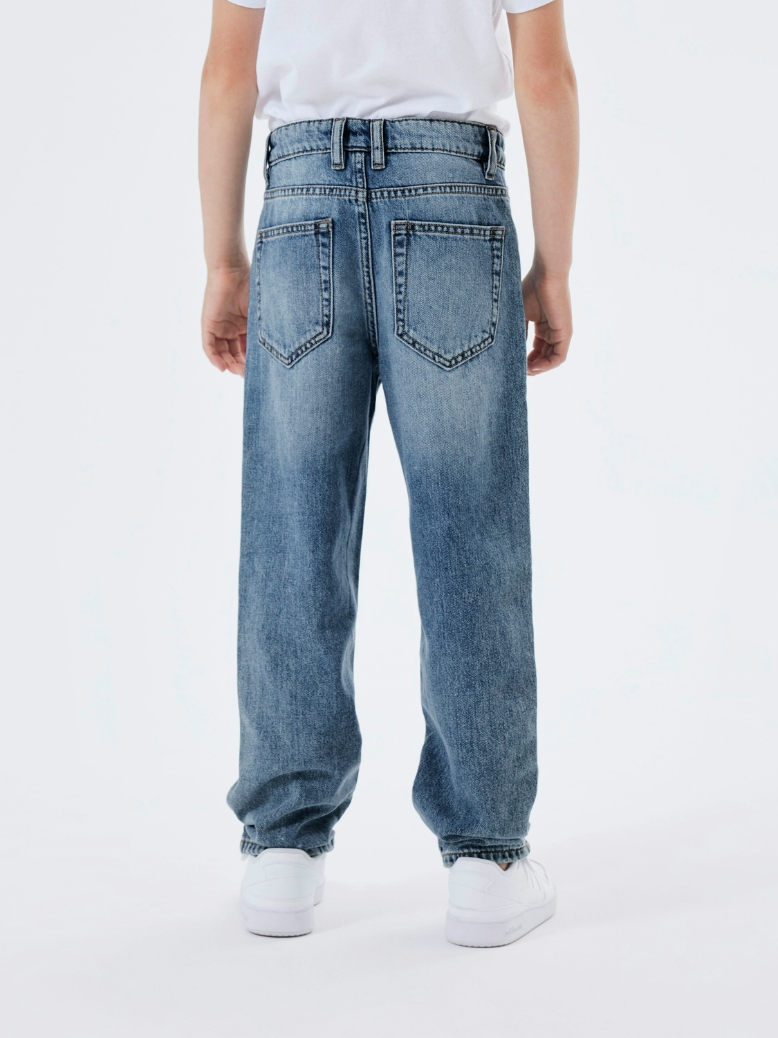 Name It Straight-Jeans »NKMRYAN – Jeans mit geradem Bein, strapazierfähig« unifarben, casual, straight fit, Denim/Jeans