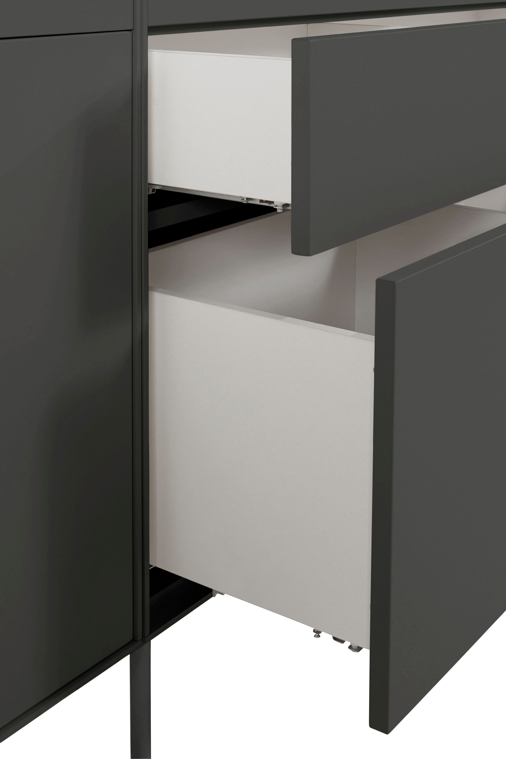 LeGer Home by Lena Gercke Sideboard »Essentials«, (2 St.), Breite: 224cm, MDF lackiert, Push-to-open-Funktion