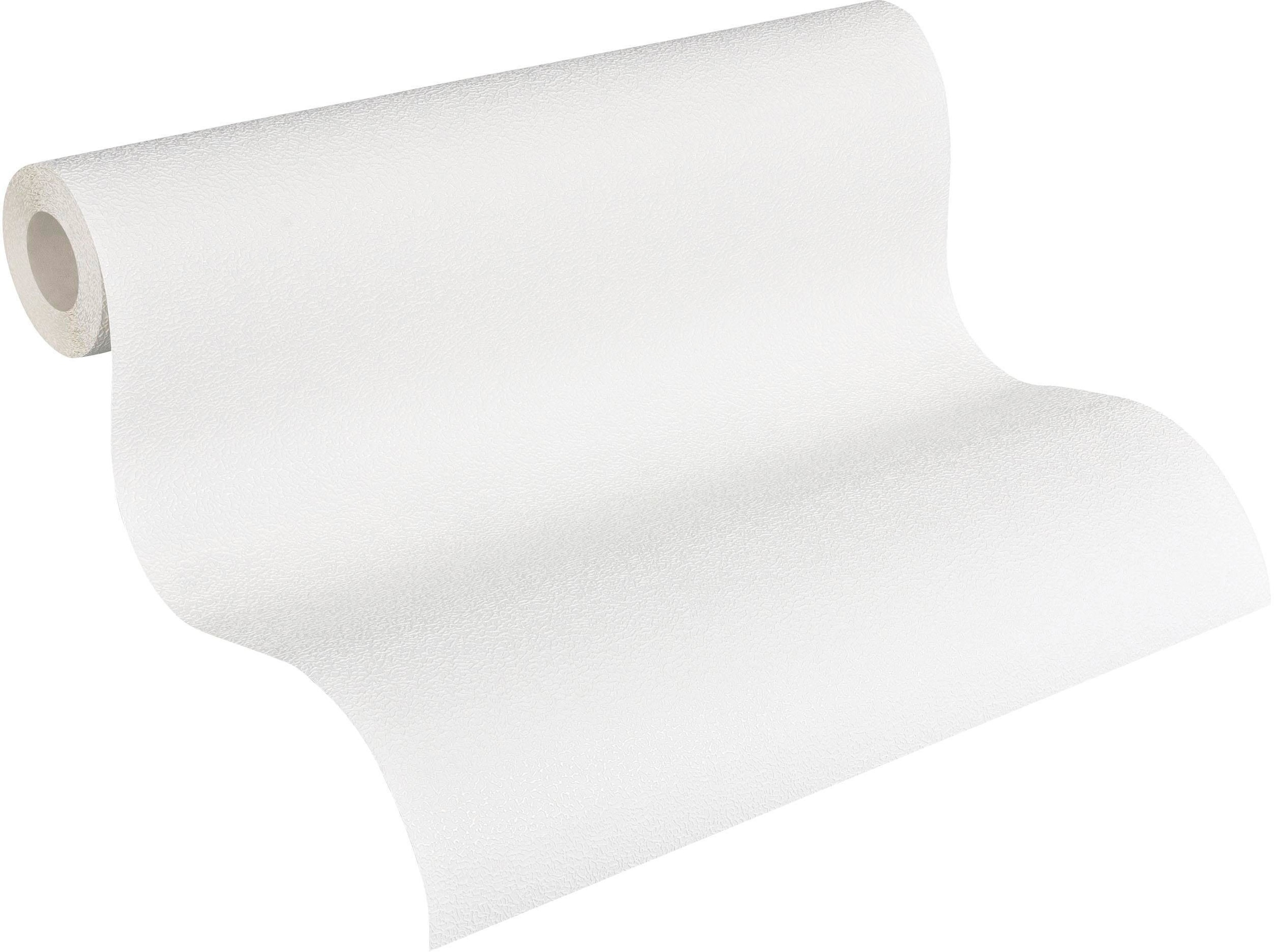 A.S. Création Vliestapete »Meistervlies« einfarbig | uni | unifarben leicht strukturiert Uni Tapete einfarbig Überstreichbar Tapeten Wohnzimmer modern Design