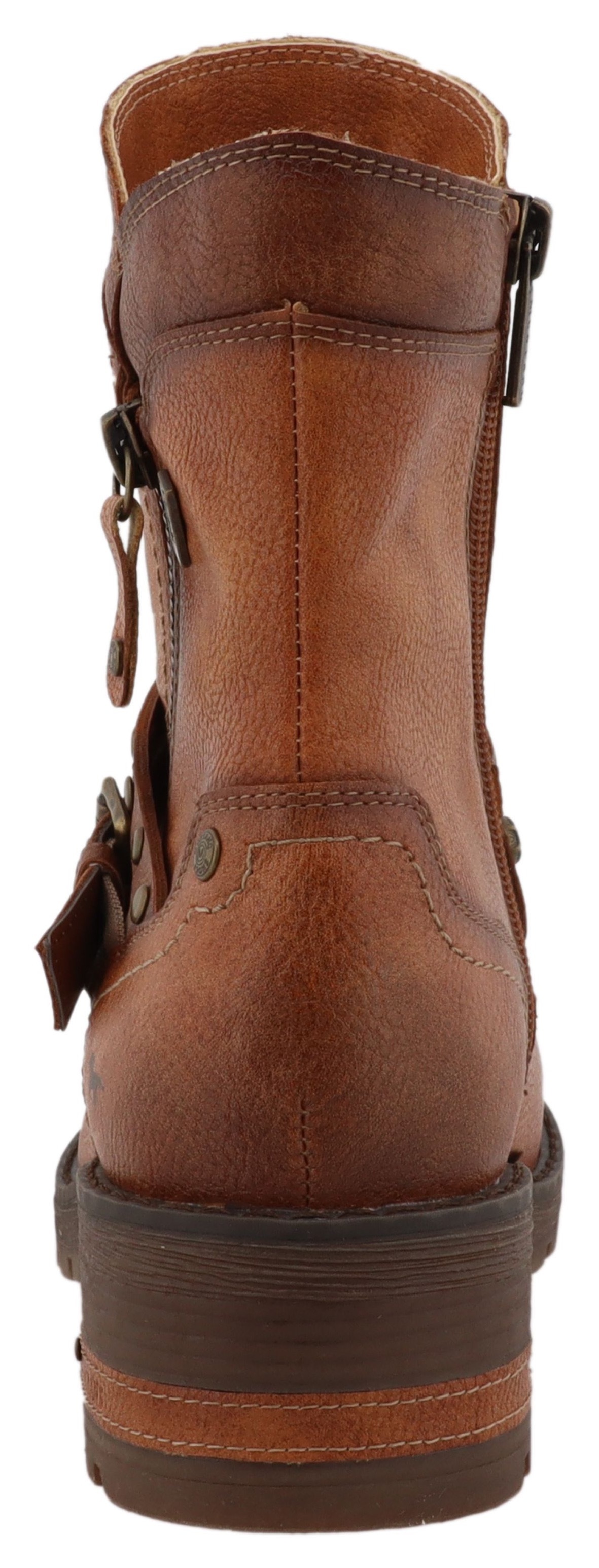 Mustang Shoes Winterboots »Haukea«  Biker Boots mit Blockabsatz und TEX-Membrane