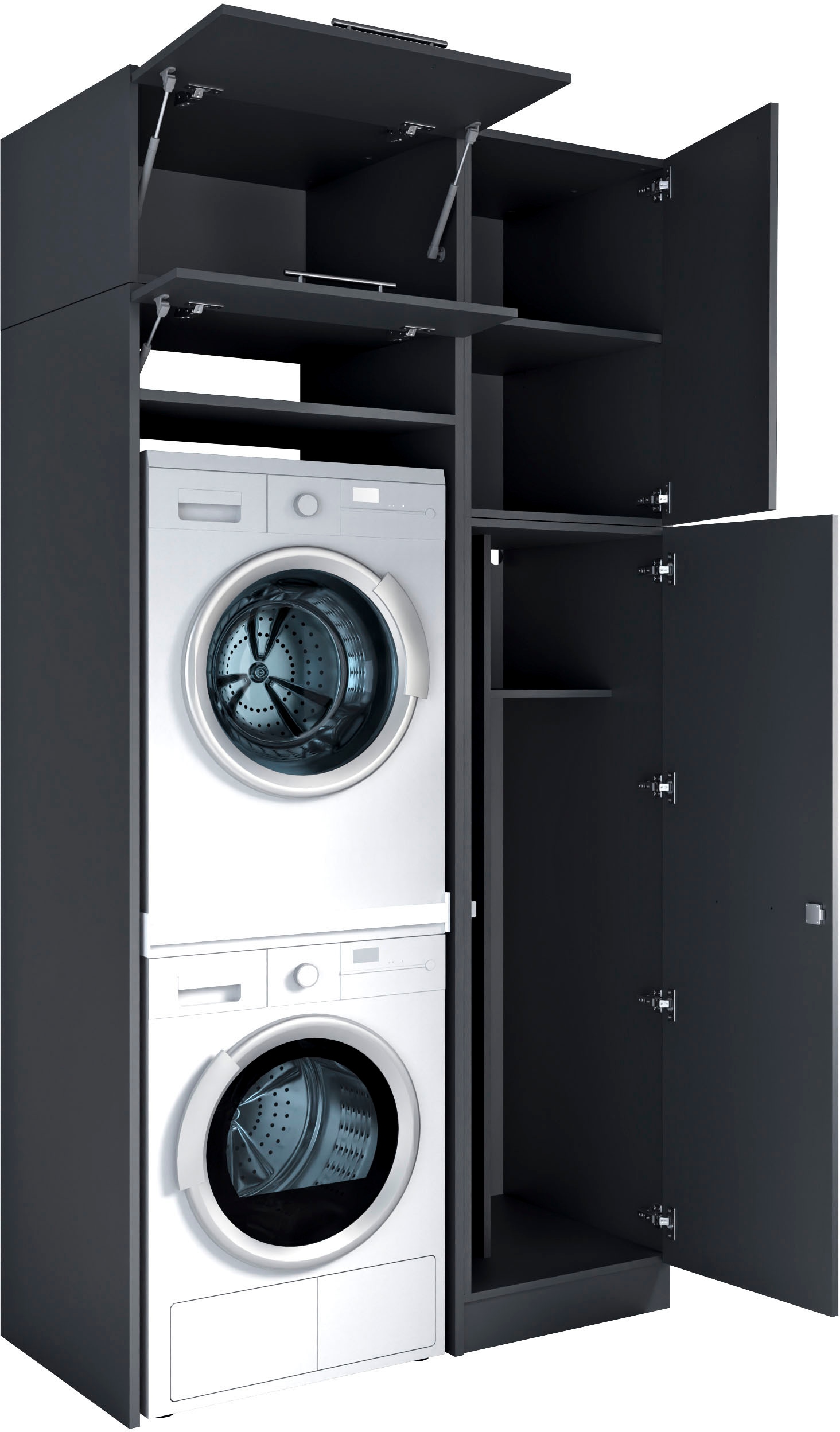 Laundreezy Mehrzweckschrank-Set »Laundreezy, 4-tlg. Mehrzweckschrank-Set B/H/T 118/238/68 cm« 4 Stk. tlg.
