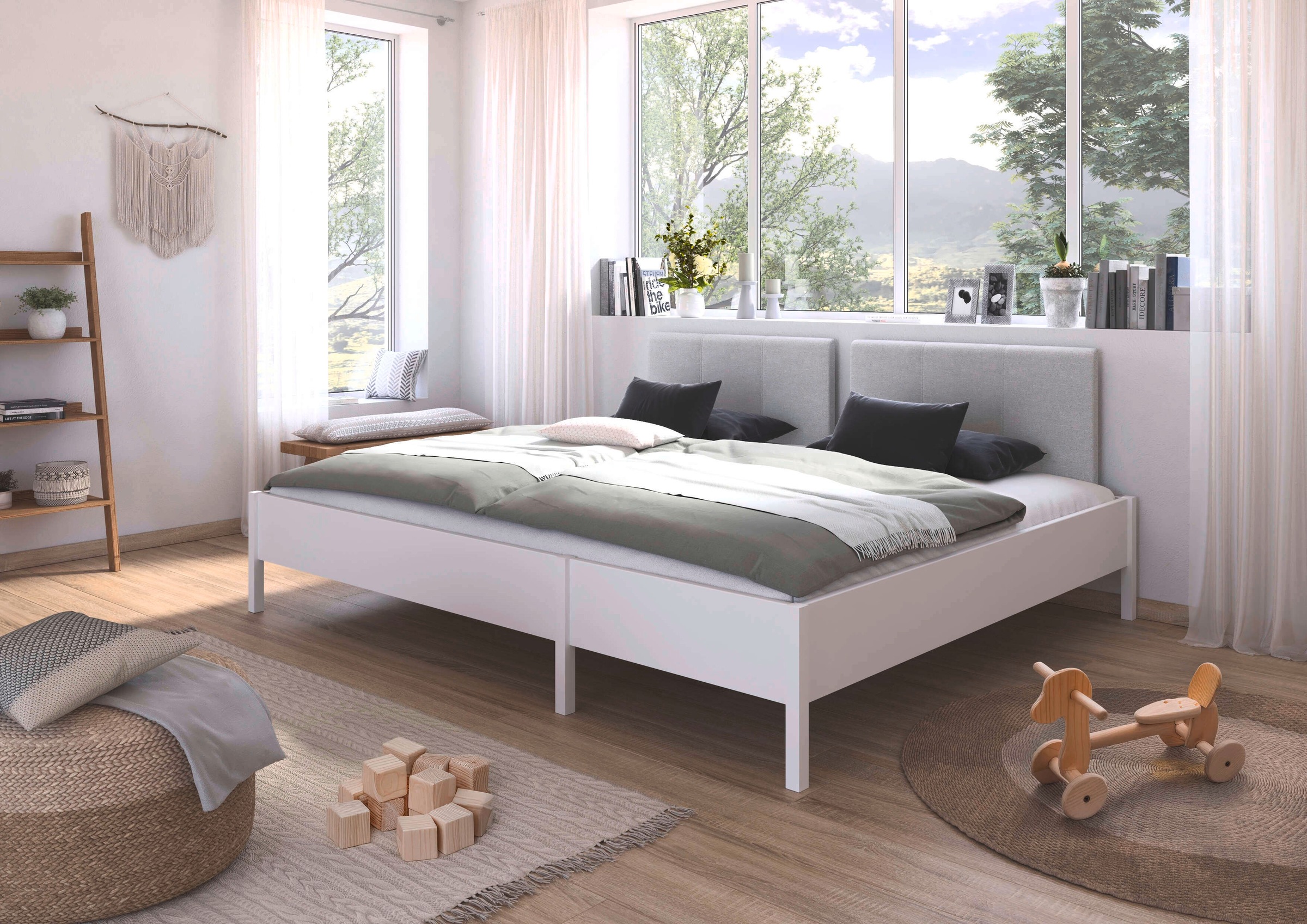 rauch Bett »Familienbett XXL Familiengröße Ehebett Doppelbett umbaubar«, Liegefläche 240x200 270x200 verschiedene Kopfteile MADE IN GERMANY