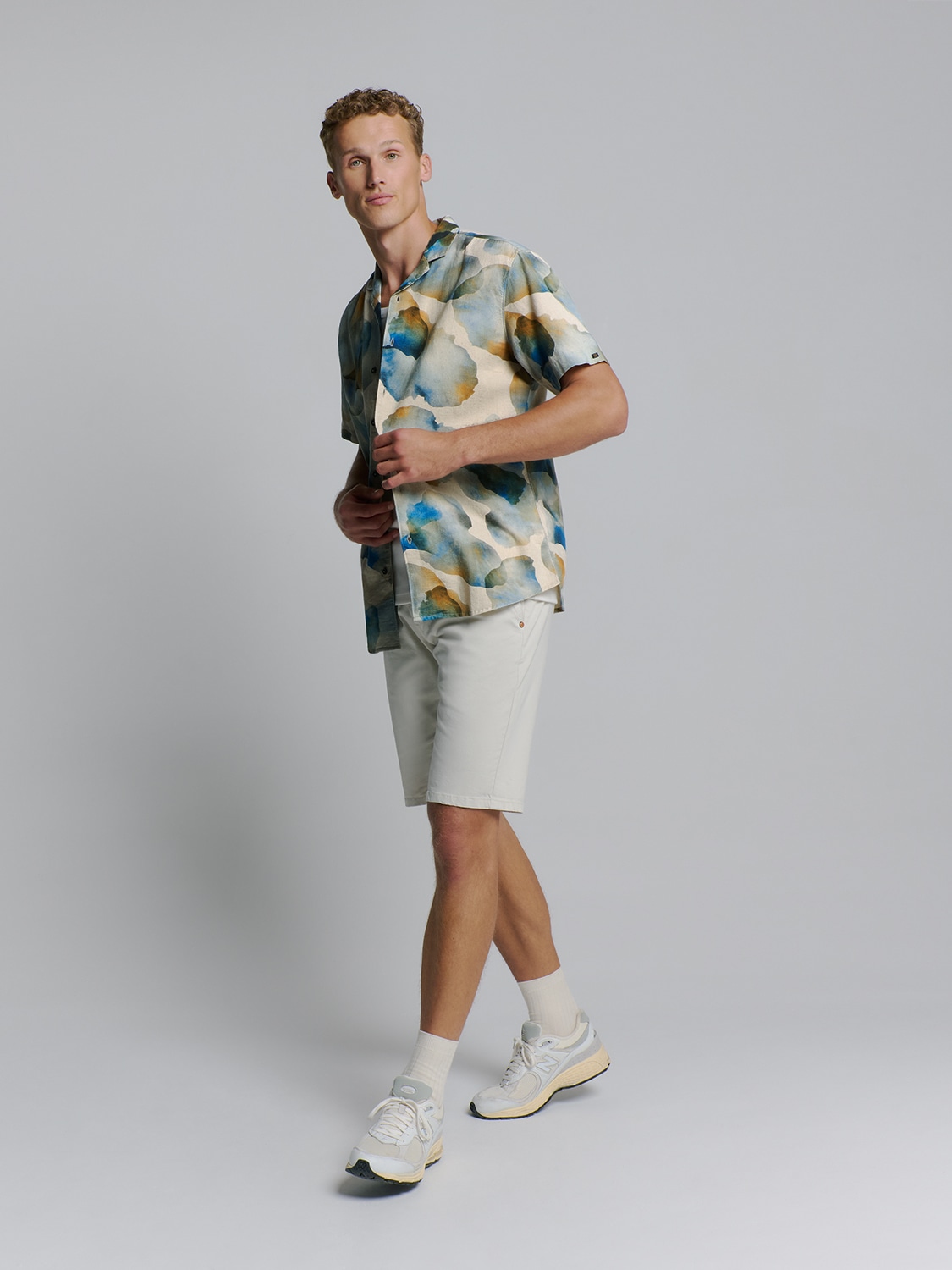 NO EXCESS Langarmhemd »No Excess Bedrucktes Hemd«