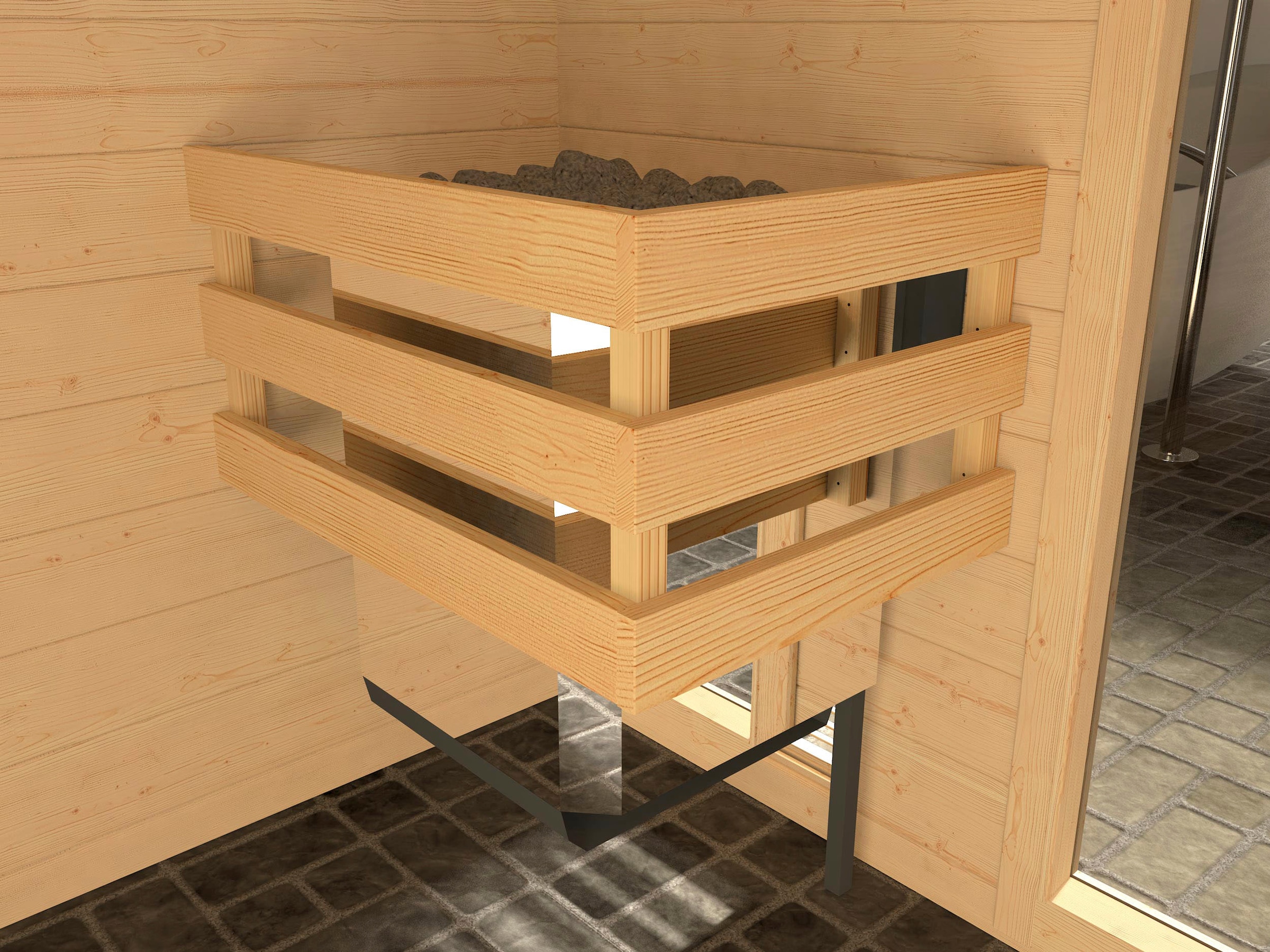 weka Sauna »Valida« Set,  7,5 kW Bio-Ofen mit digitaler Steuerung