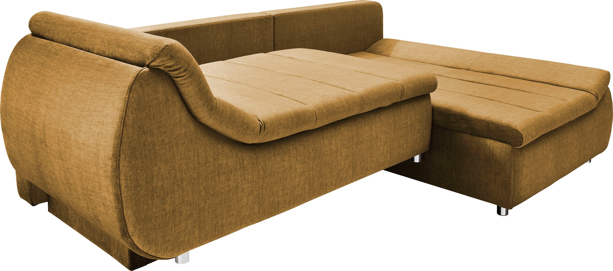 INOSIGN Ecksofa »Imola elegant und modern, aktuelle Steppung im Sitz, bequem, L-Form«, auch mit Bettfunktion und Bettkasten
