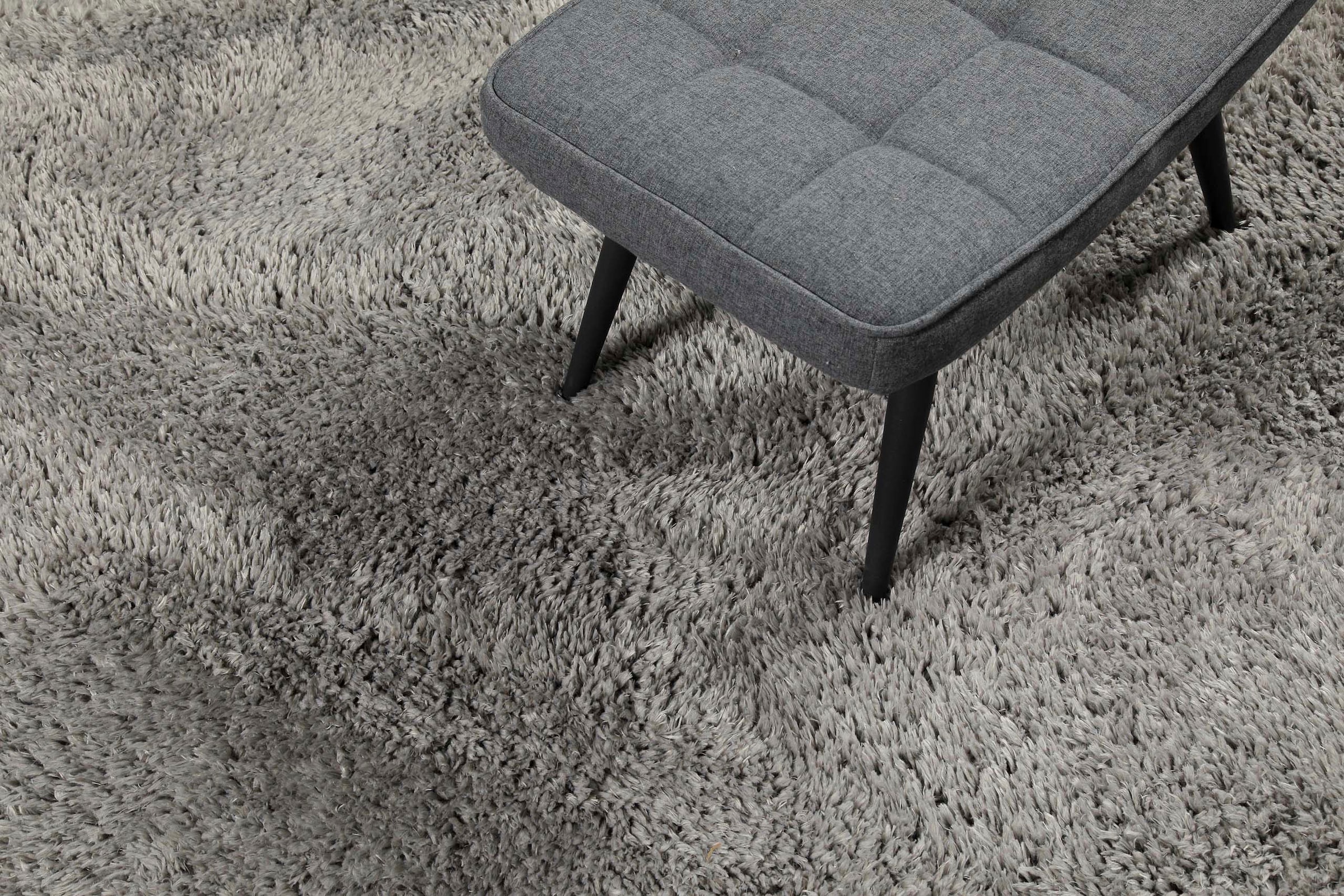 my home Hochflor-Teppich »Josetta«, rund, 50 mm Höhe, Langflor, Shaggy, dichter weicher Hochflor, uni farben, Wohnzimmer