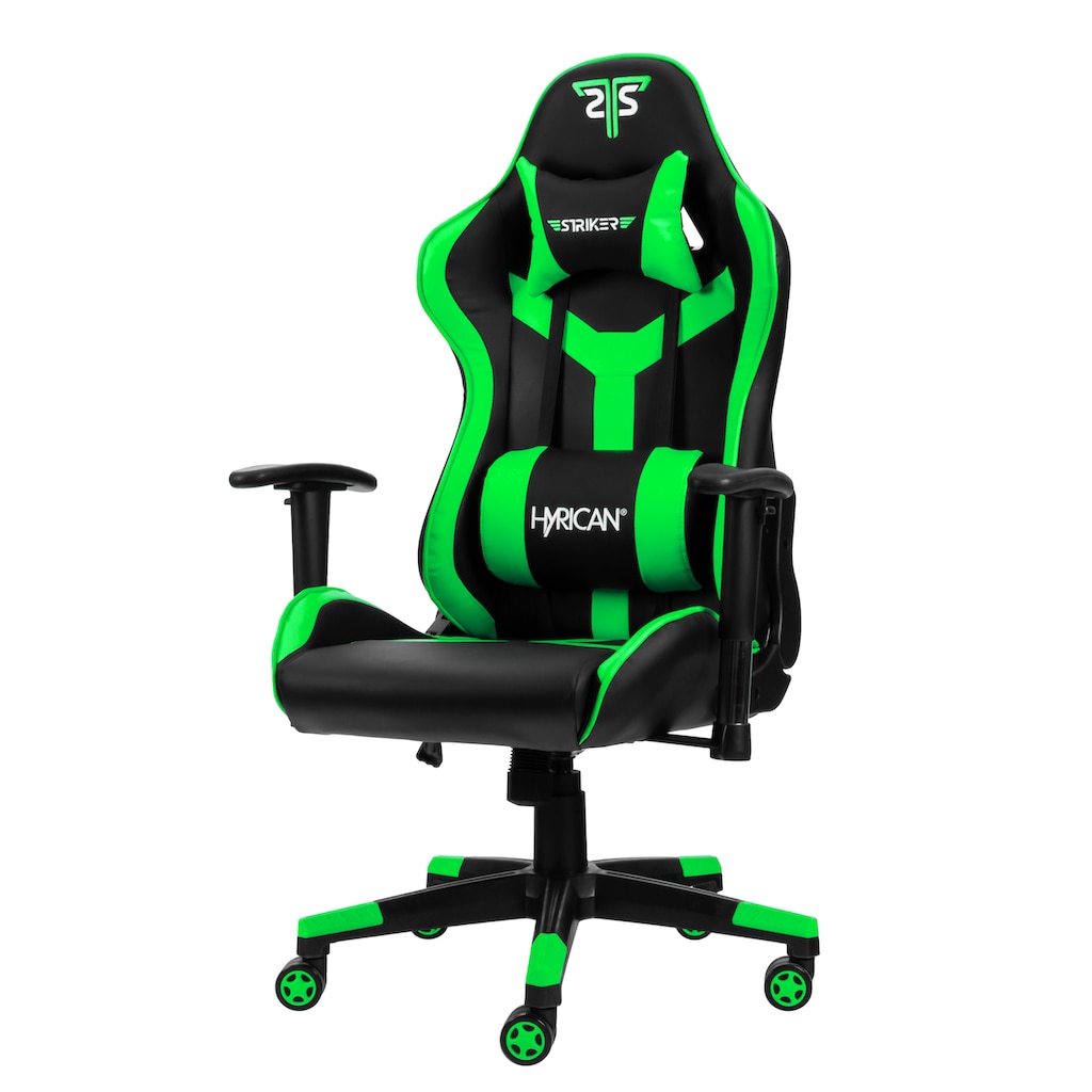 Hyrican Gaming-Stuhl »"Striker Copilot" schwarz/grün, Kunstleder, ergonomischer Gamingstuhl«