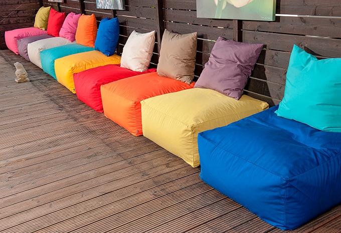 H.O.C.K. Dekokissen »Classic Uni«, Outdoor geeignet, Kissenhülle mit Füllung, 1 Stück