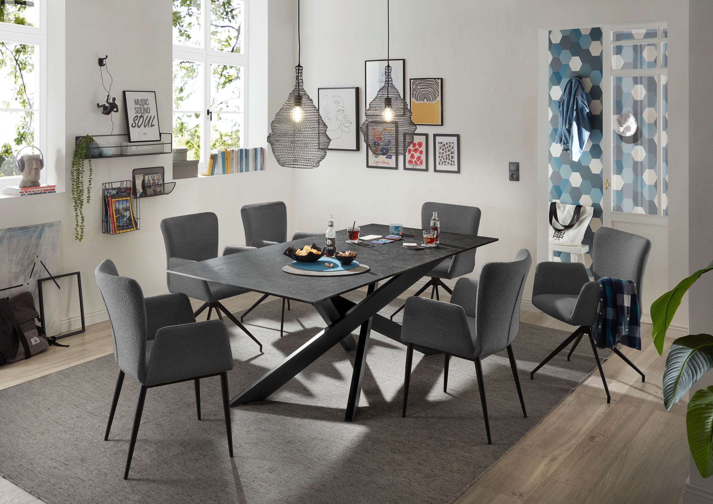 set one by Musterring Esszimmerstuhl »El Paso« () 2 Stk.Vierfuß-Gestell sch günstig online kaufen