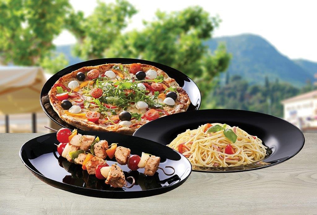 Luminarc Steakteller »Italien Party, Essteller, Teller-Set, 6-tlg.« spülmaschinengeeignet und mikrowellengeeignet