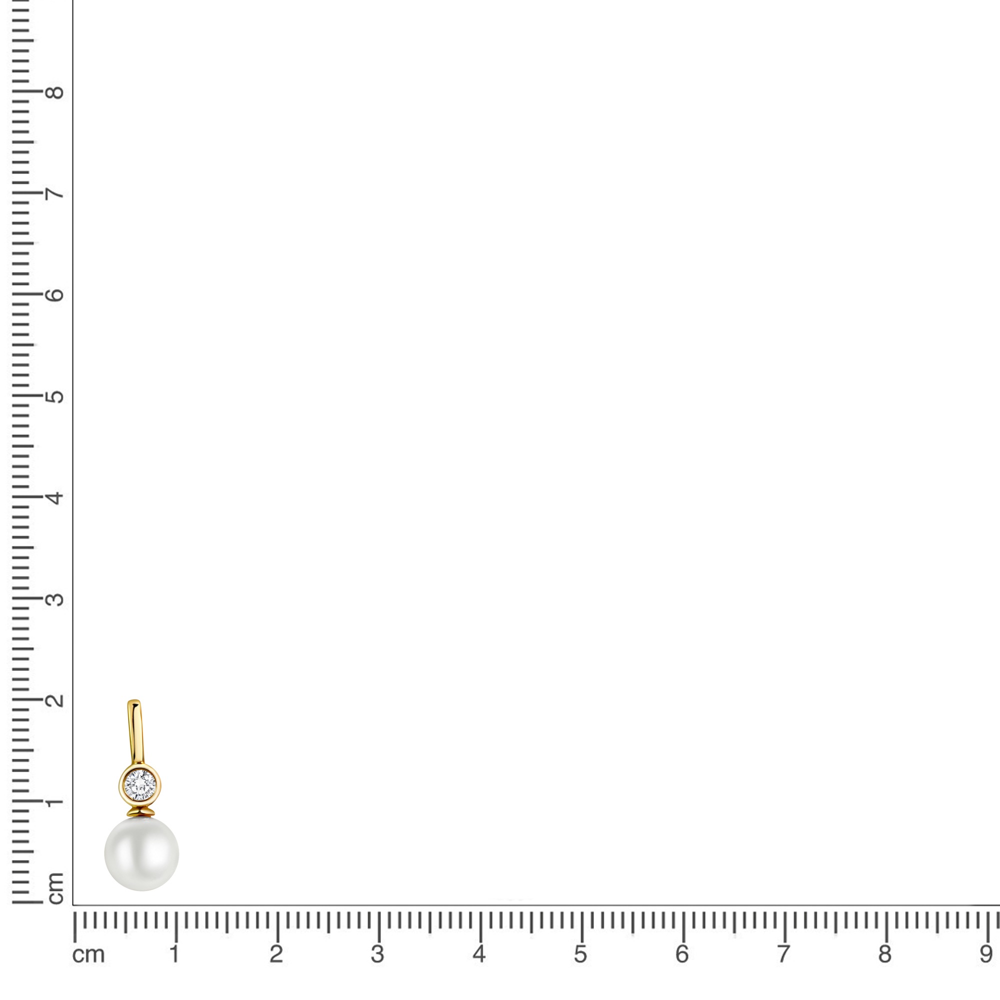 Vivance Kettenanhänger »333 Gelbgold glanz SWZP und Zirkonia«