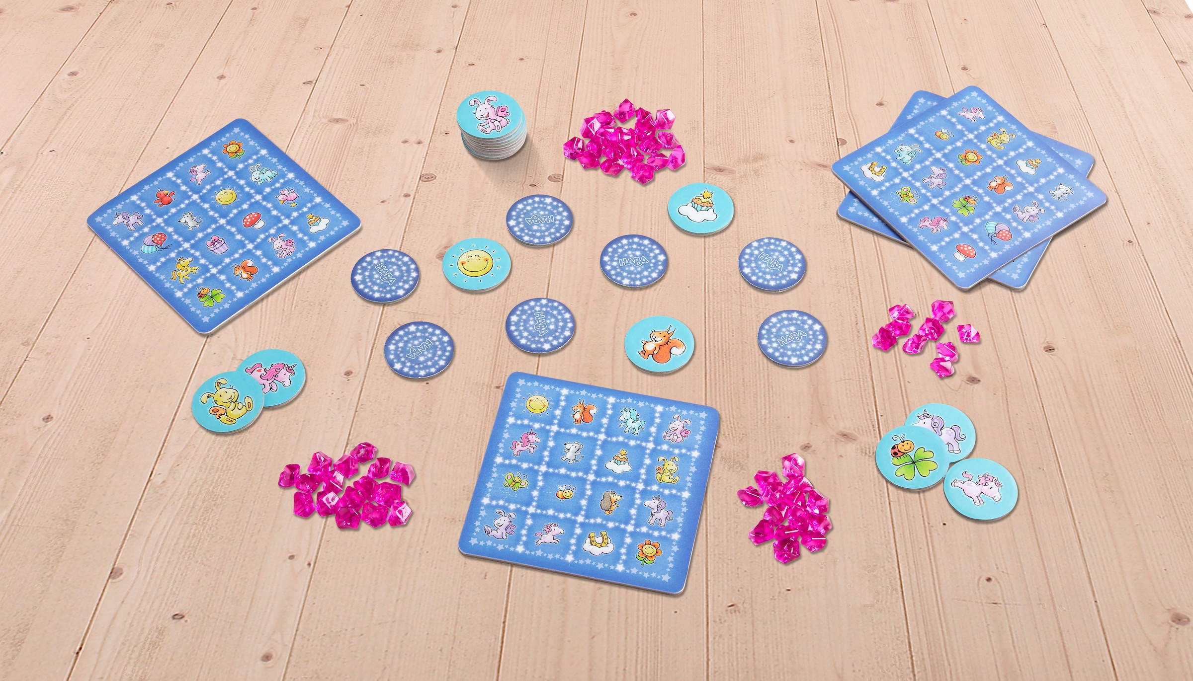 Haba Spiel »Einhorn Glitzerglück - Funkel-Bingo« Made in Germany