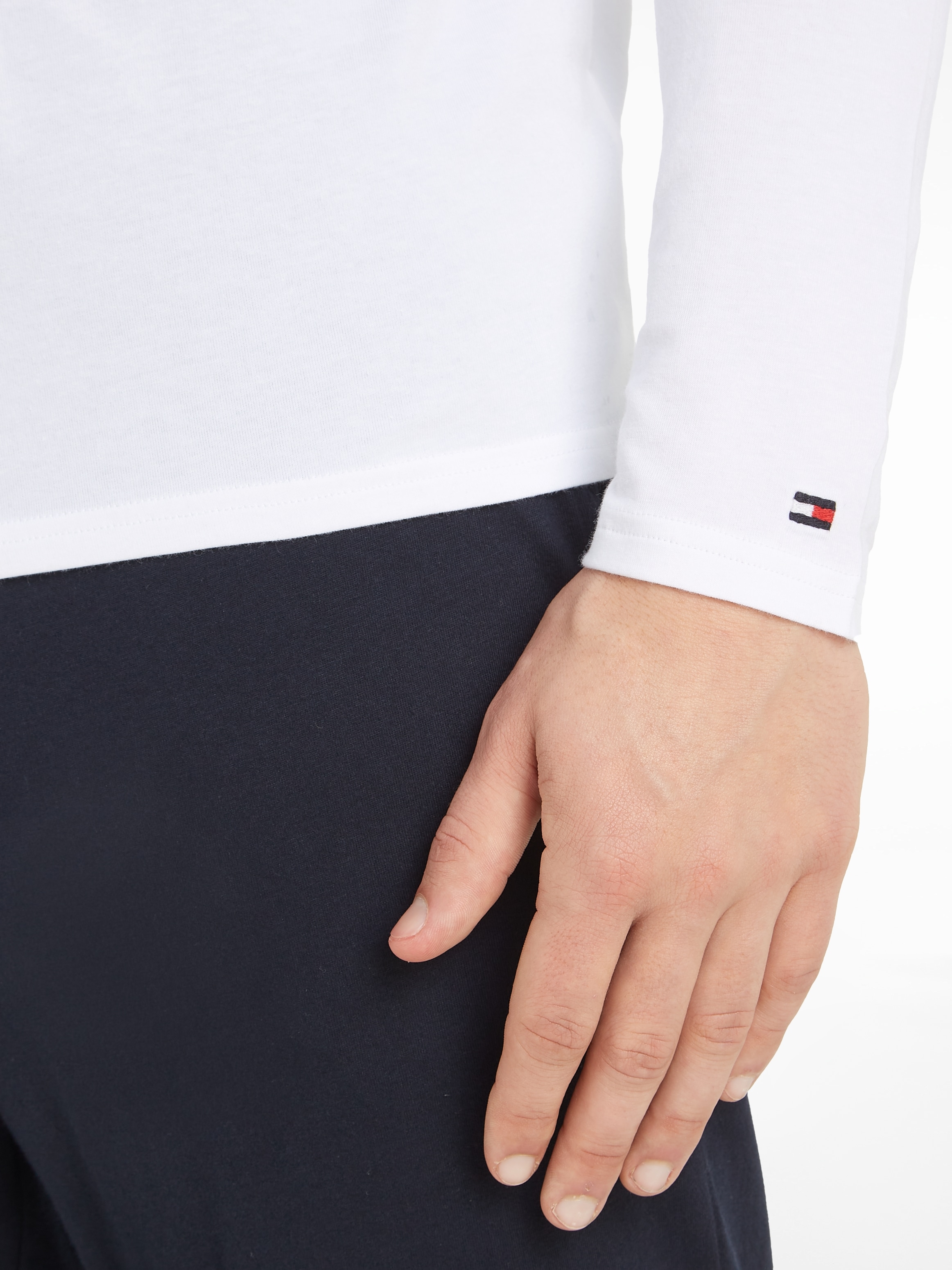 Tommy Hilfiger Underwear T-Shirt »3P LS Tee«, (Packung, 3er-Pack), mit Markenlabel