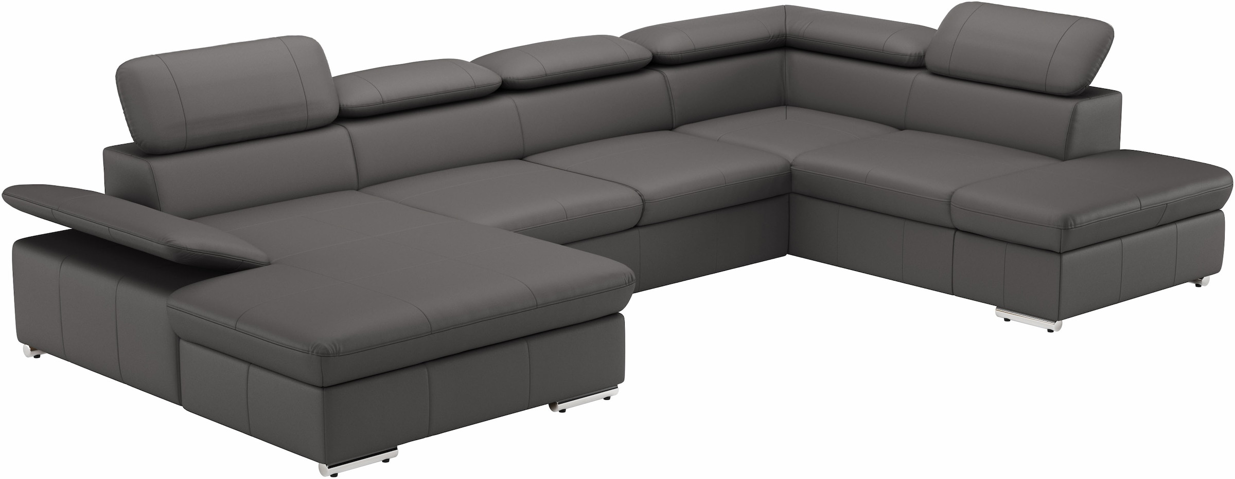 sit&more Wohnlandschaft »Valantine U-Form«, inkl. Kopf- und Armteilverstellung, wahlweise mit Bettfunktion