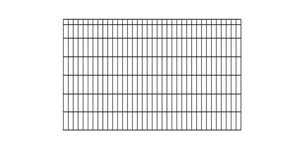 KRAUS Einstabmattenzaun »Dino-Trend-40x40«, anthrazit, 120 cm hoch, 2 m Verlängerungsmatte, 1 Pfosten