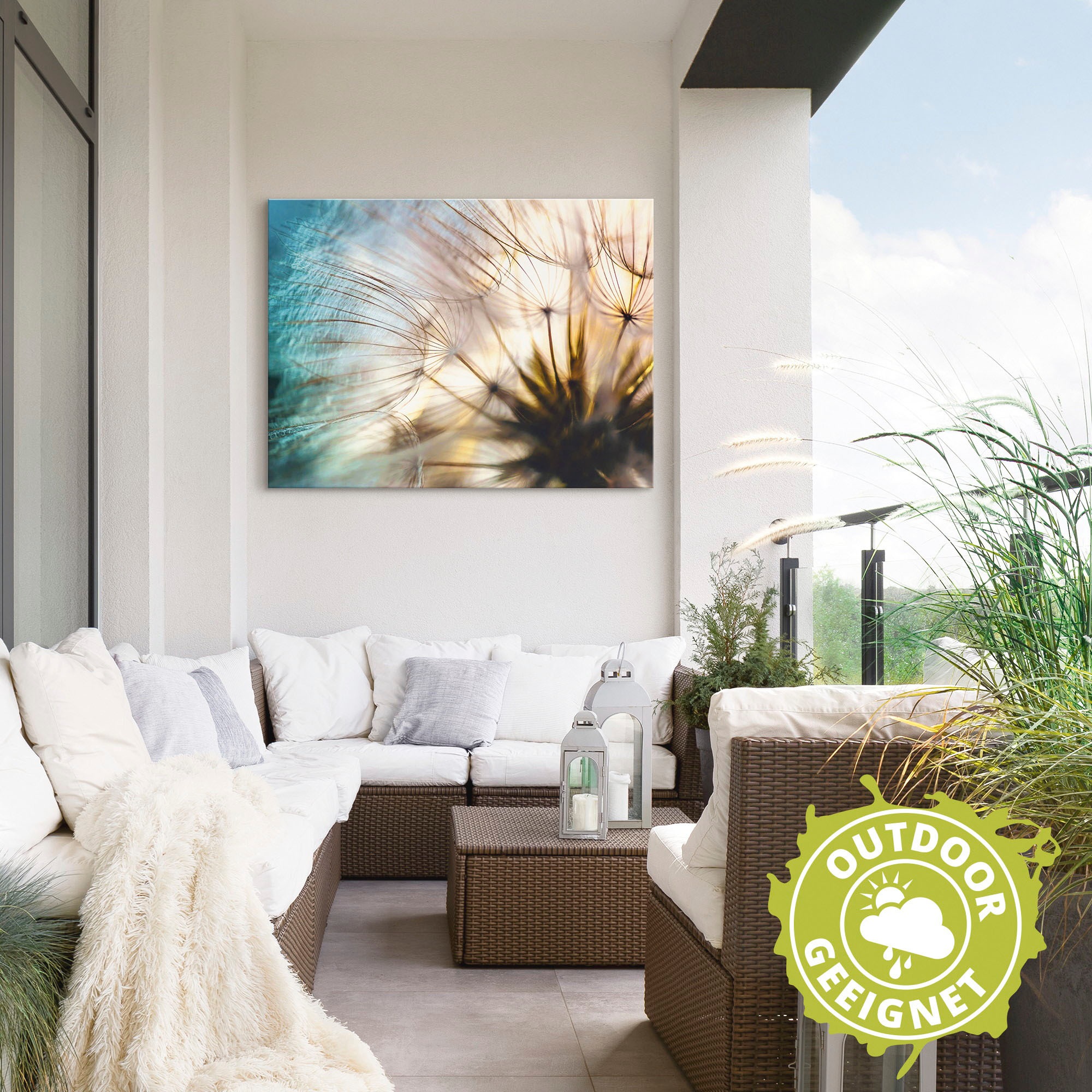 Artland Wandbild »Pusteblume Makro abstrakt« Blumen 1 Stk. tlg. als Alubild günstig online kaufen