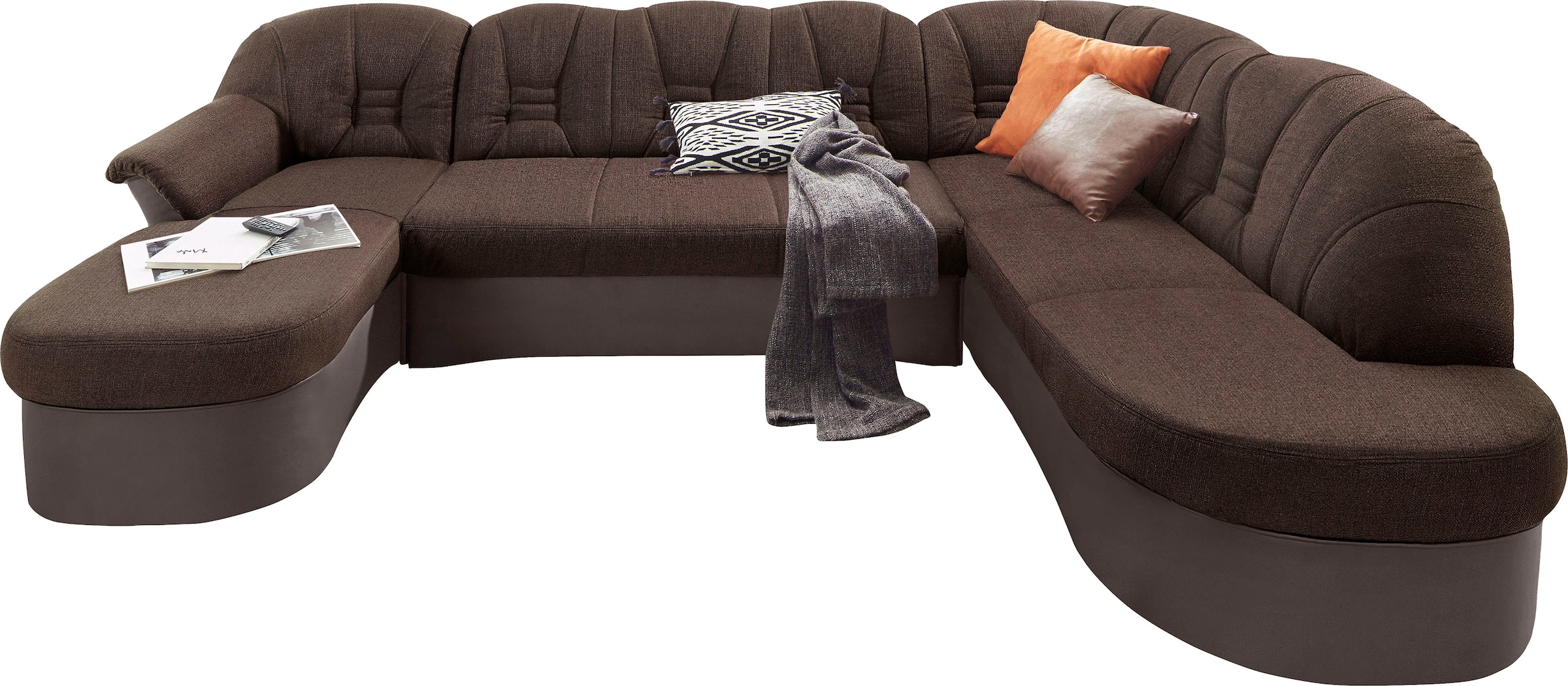 DOMO collection Wohnlandschaft »Elva, zeitloses Design, elegante Rückenstep günstig online kaufen